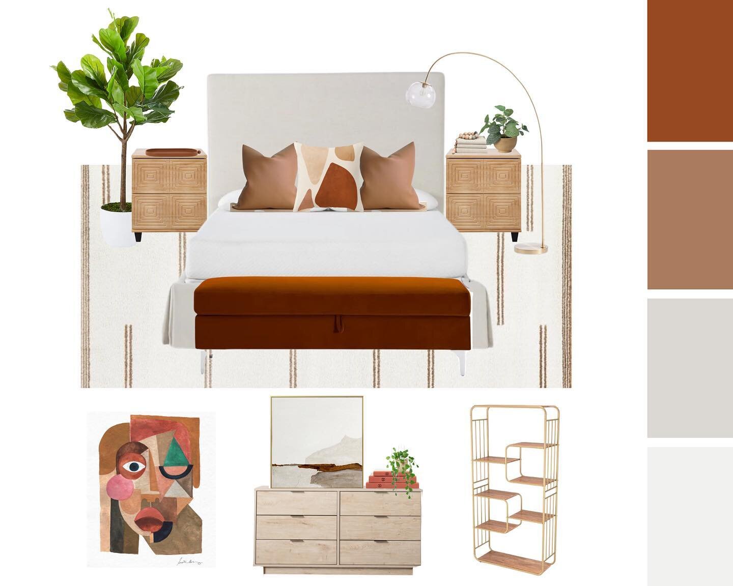 Warm. Elevated. Purposeful. 🤎 

Can&rsquo;t wait to bring this bedroom to life. #comingsoon #designedbyJamilah #styleandorder #interiordesign #roomforGod