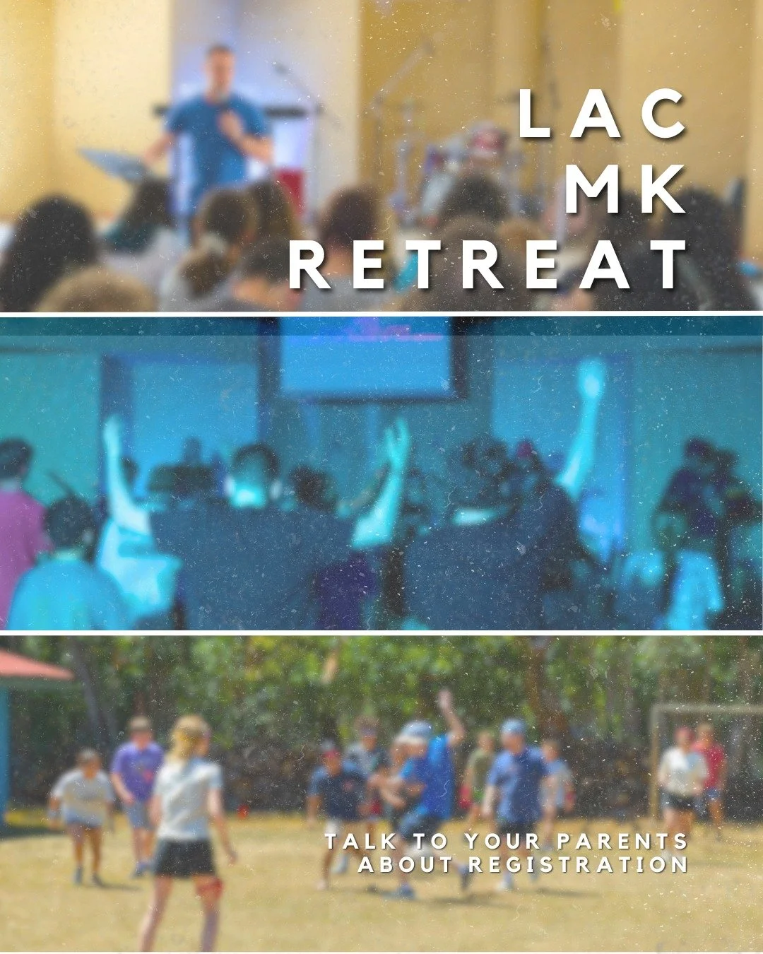 LAC MKs! We cannot wait to see you at retreat! 
Talk to your parents to make sure you've been registered!