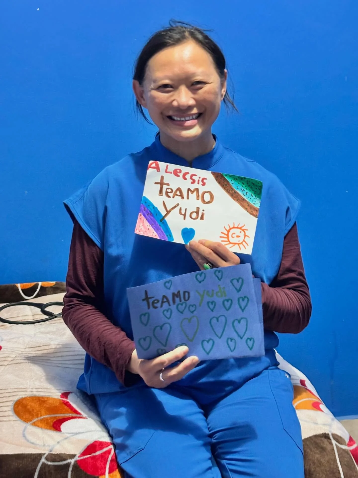 Beyond grateful for this experience! The kids made me cards. They call me Dr. Yudi, 😂.