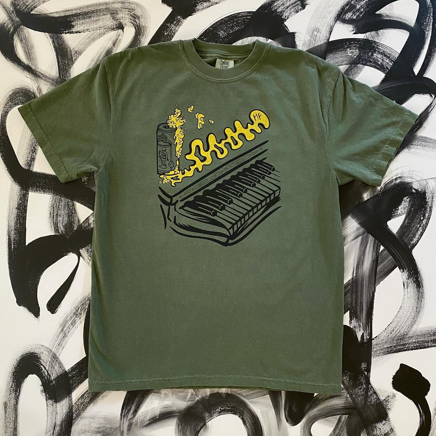 MF Doom, Cortex collab tee is back and ready to ship 😜

Cortex is a 1970&rsquo;s jazz fusion funk band from France. Doom sampled their song Huit Octobre 1971 for his song One Beer.
Cortex&rsquo;s sound was steamrolled by Alain Mion, pianist and fron