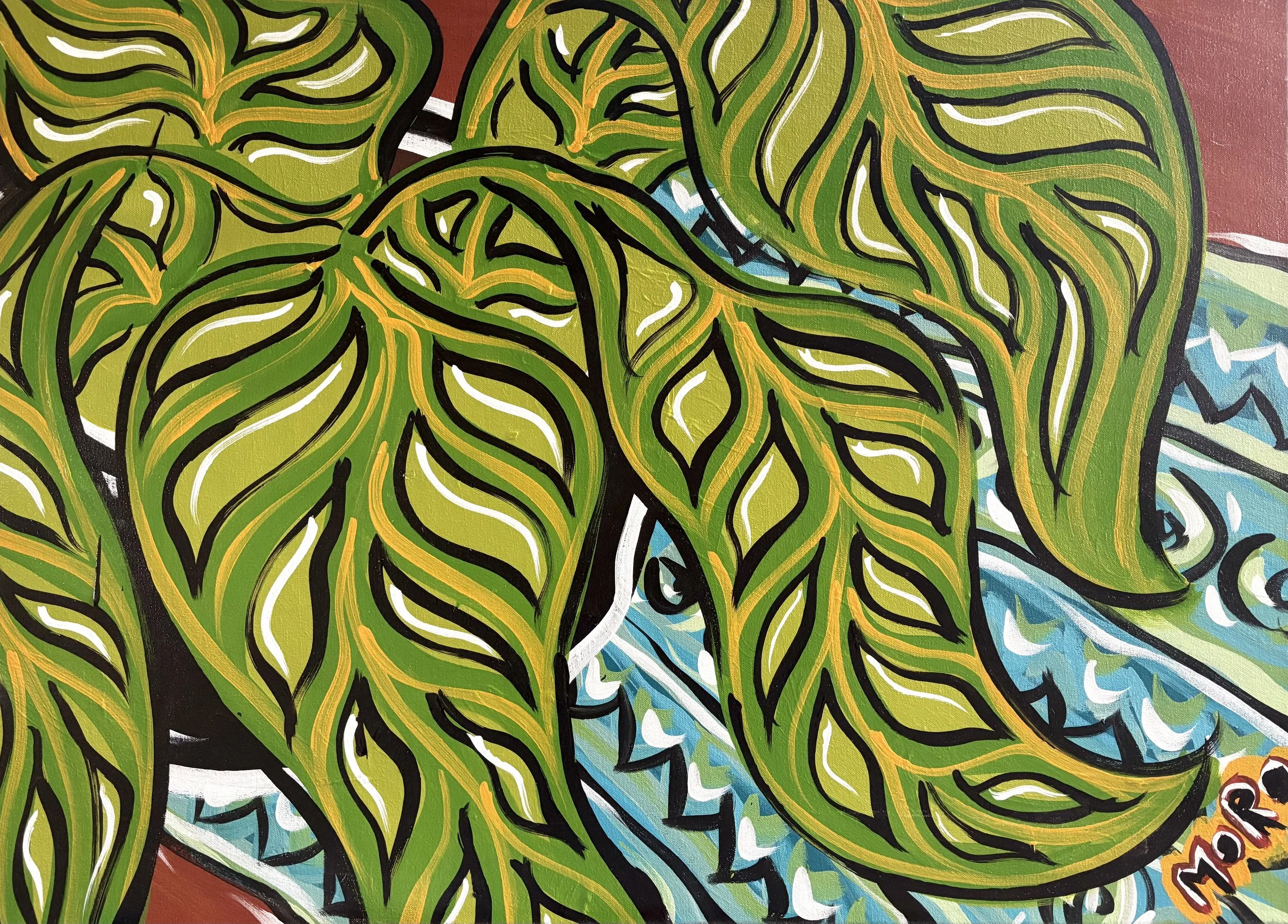 It's a Close Up, 26x36x7/8", acrylic on canvas, 2022, ON SALE $350