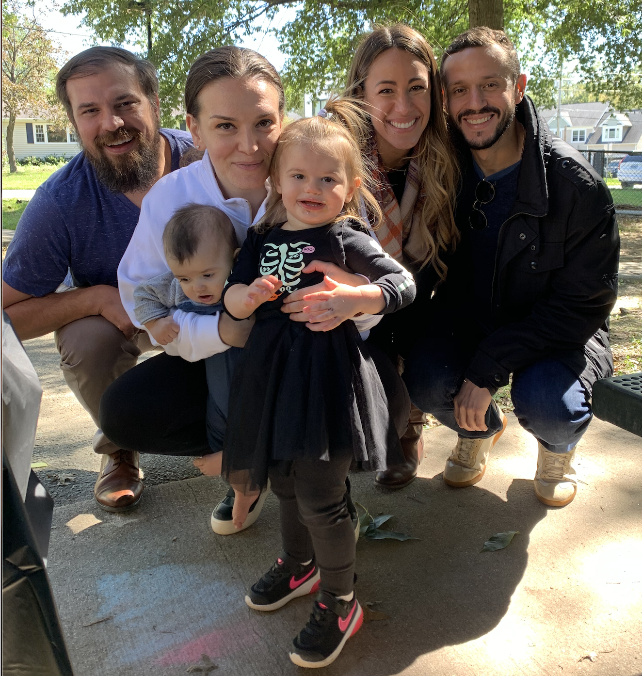 All of us with Rook’s Godmother at Dasha’s 2nd birthday party