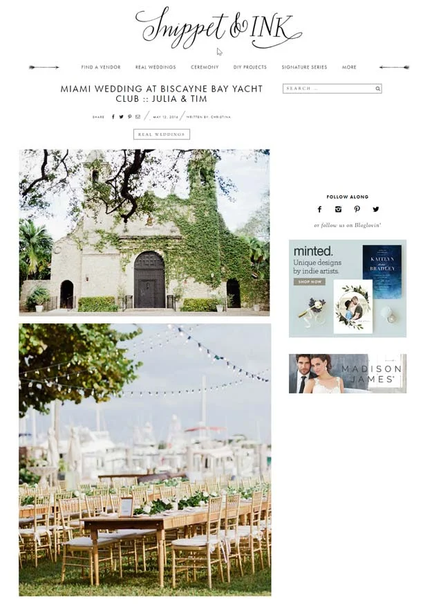 Miami Wedding at Biscayne Bay Yacht Club