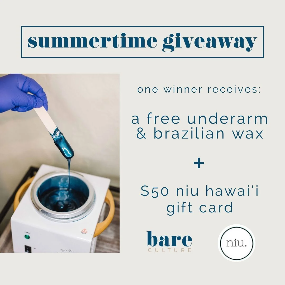 ☀️Summertime Giveaway☀️

There&rsquo;s no better way to enjoy your summer than to feel confident in your skin &amp; Niu wardrobe! 

Here&rsquo;s how to enter:

1. FOLLOW @bareculturehi &amp; @niuhawaii

2. LIKE this post

3. TAG 3 friends in the comm