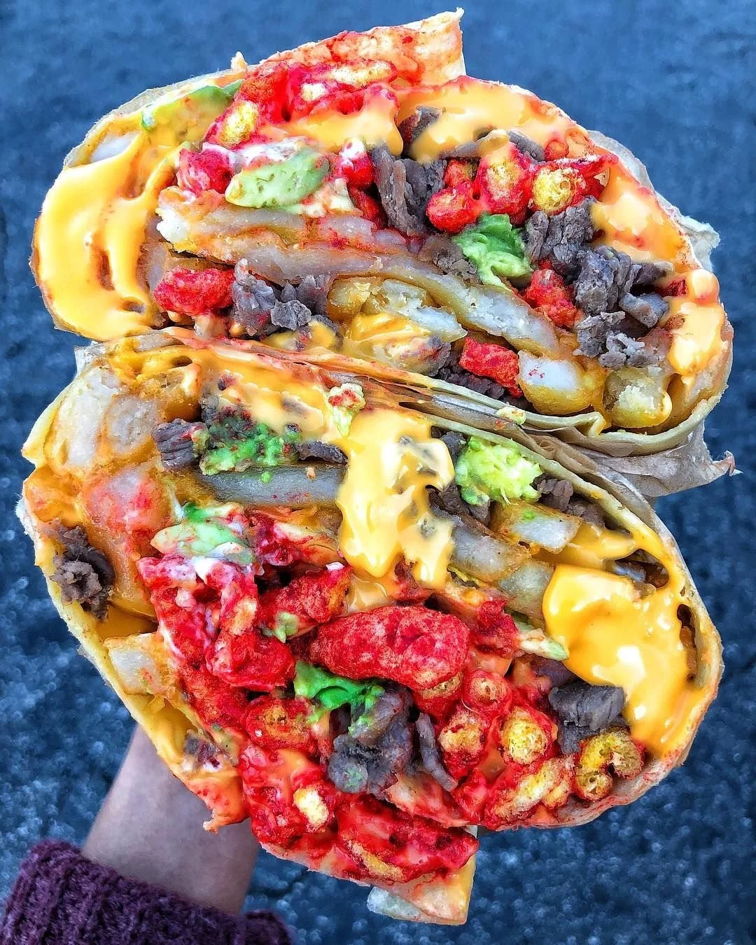 flamin cali burrito