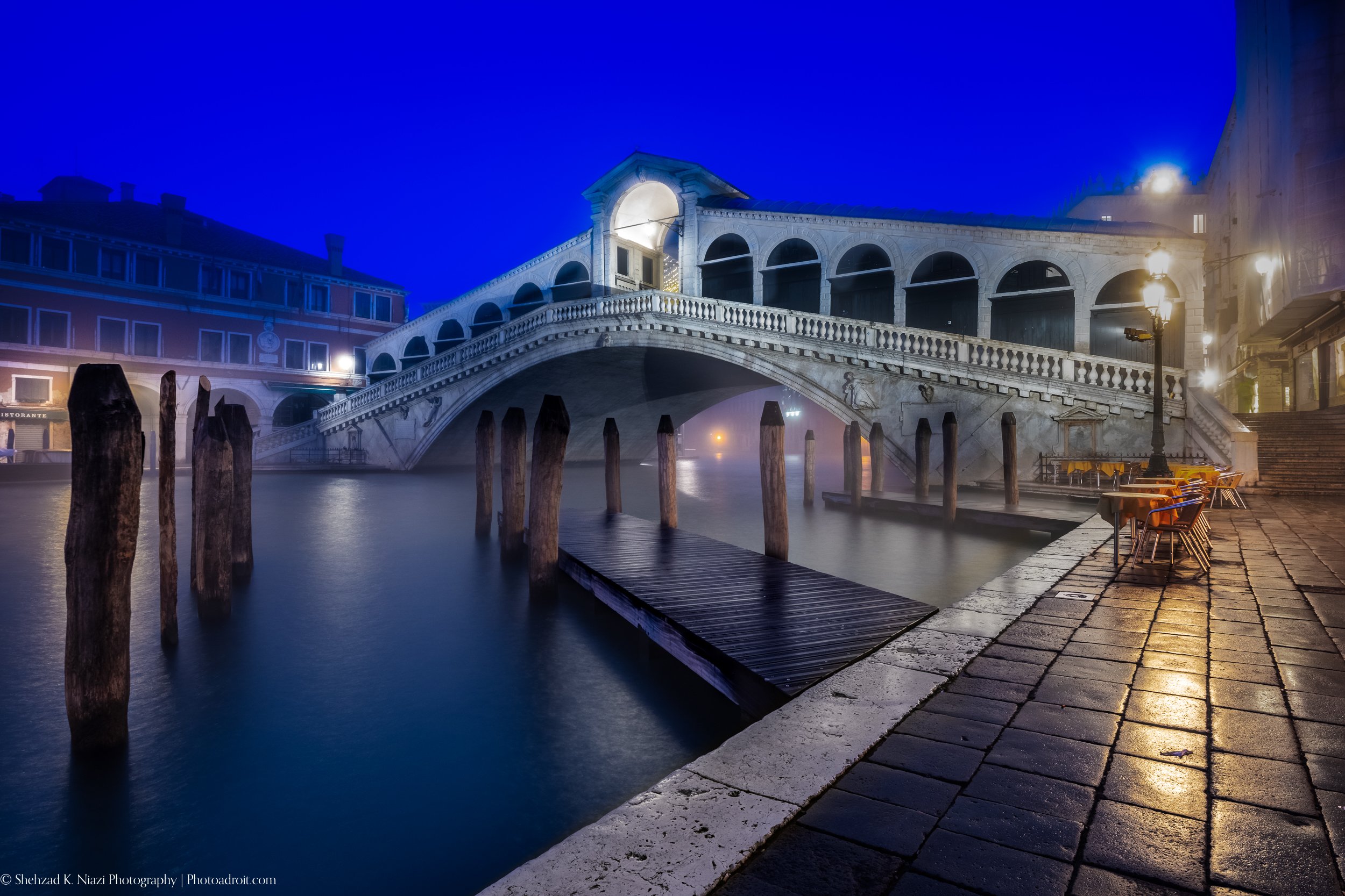 Rialto Bridge 6x12 Panorama on the Grand canal of Venice Italy at Dawn.jpg