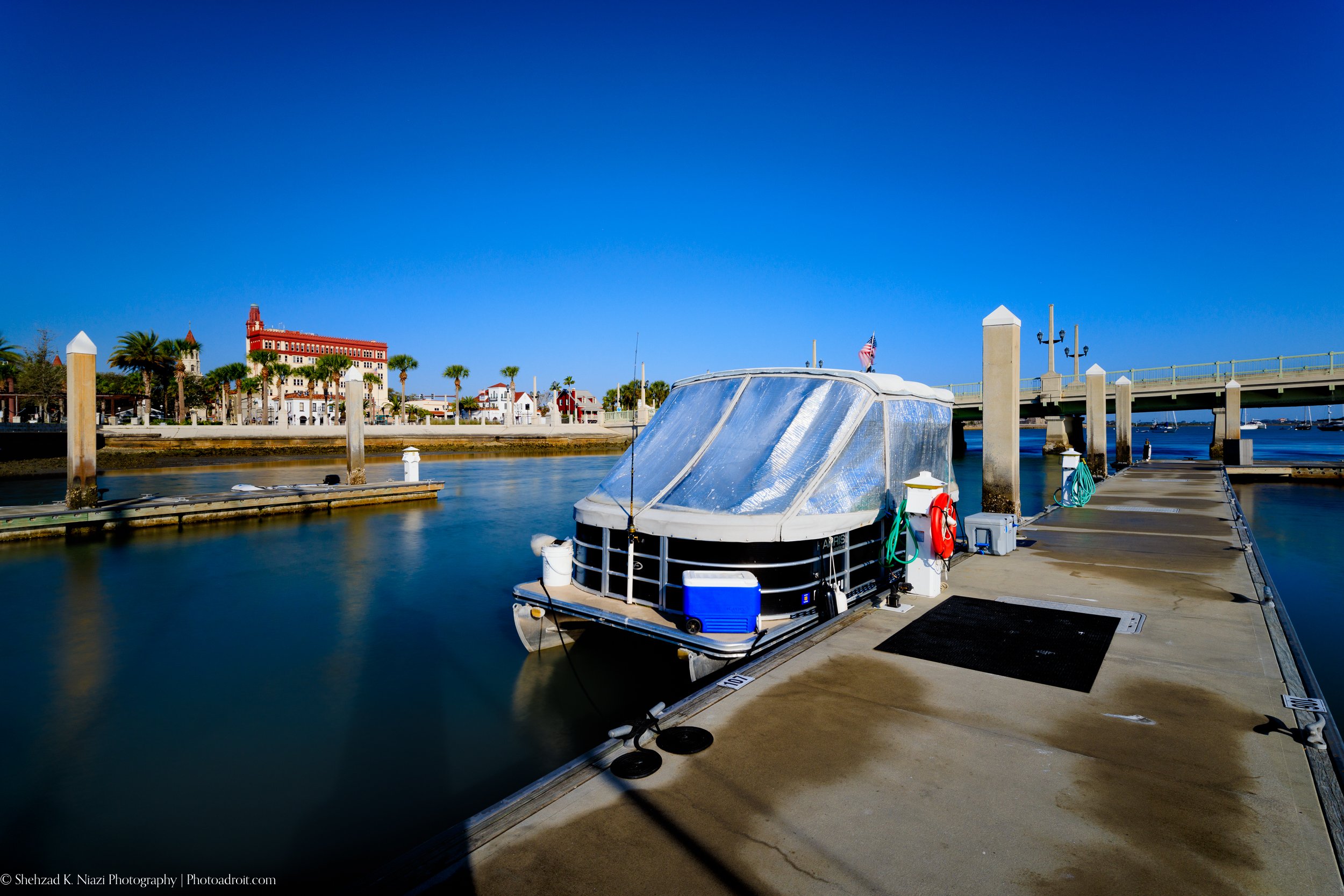 Downtown St Augustine view from the marina with a boat.jpg