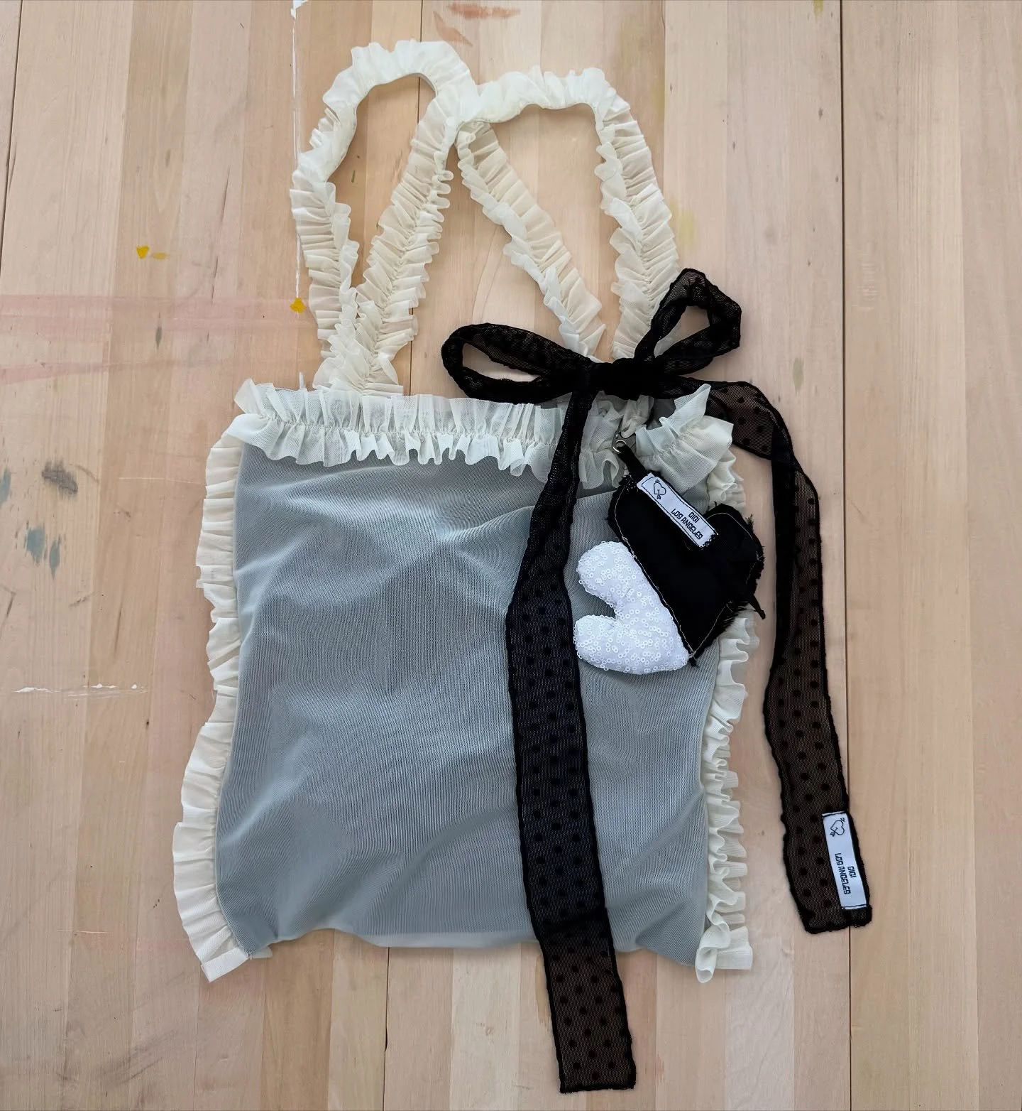 Summer Tote Bag ♡
Inspired by our ruffled Isabelle set. Available now in cream &amp; black