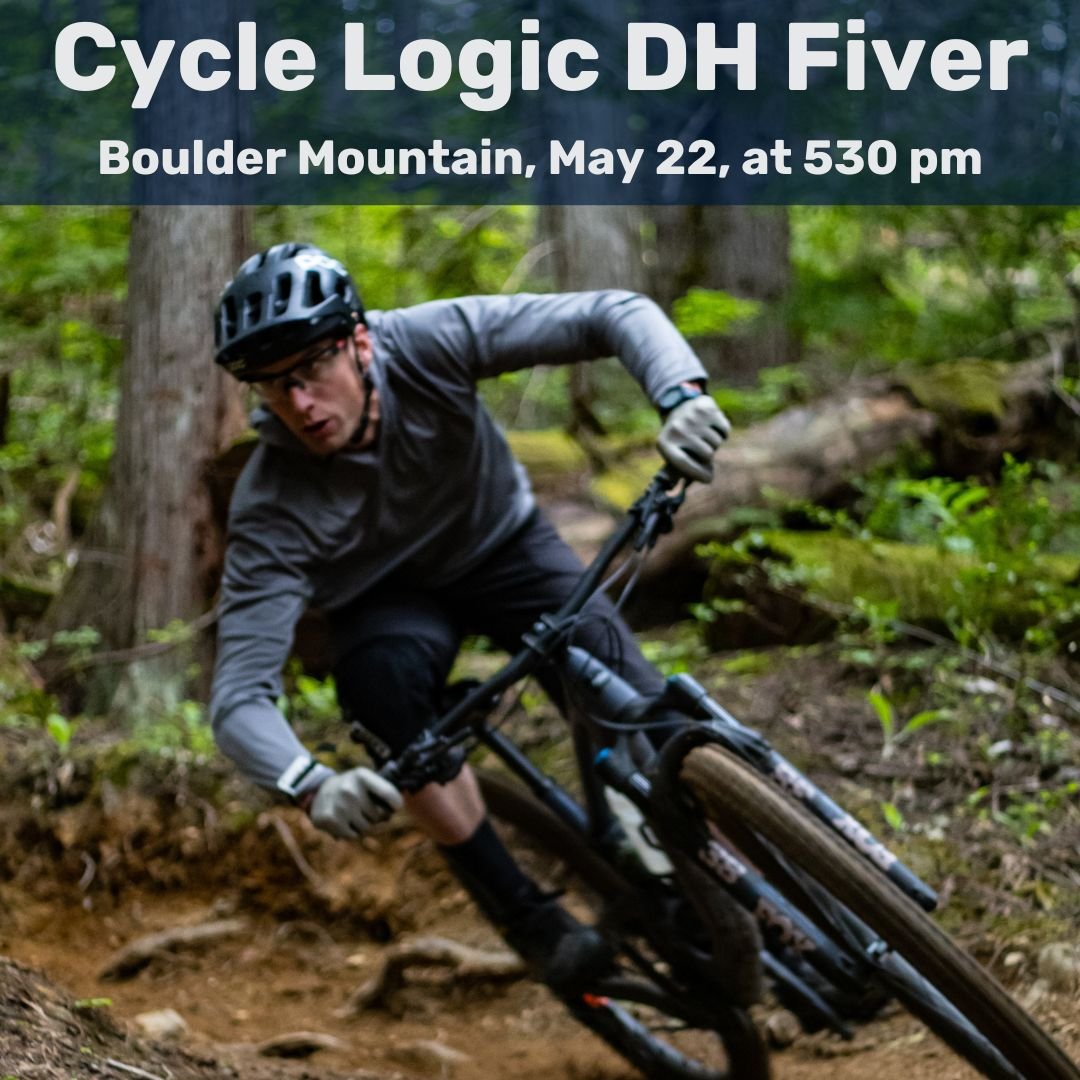 Our next Fiver is for everyone who thinks our races aren't hard enough. For our Cycle Logic DH race, we're heading to Boulder and we'll be racing Upper Boondocker from the top to the first road, bypassing Hotdog Hallway. Registration is at the Boulde