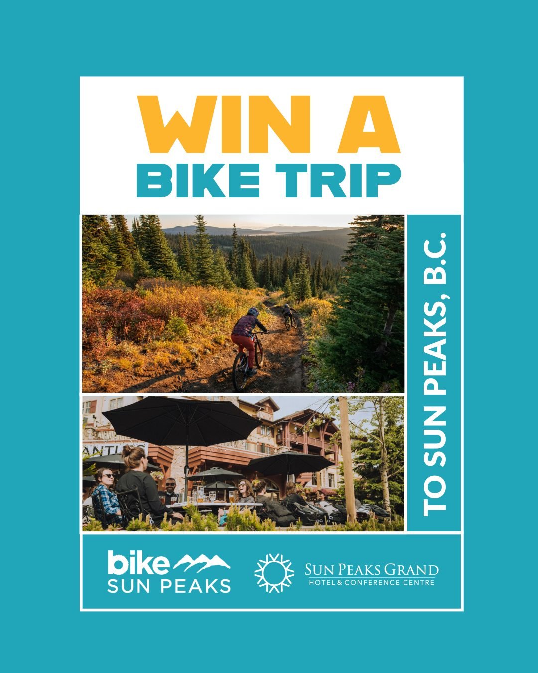 Win a bike trip to Sun Peaks!

We are partnering with our friends at the @sunpeaksrta on a vacation raffle trade. We&rsquo;re raffling off a two-night trip to @sunpeaksresort this summer, while they will be offering two nights at Revelstoke Mountain 