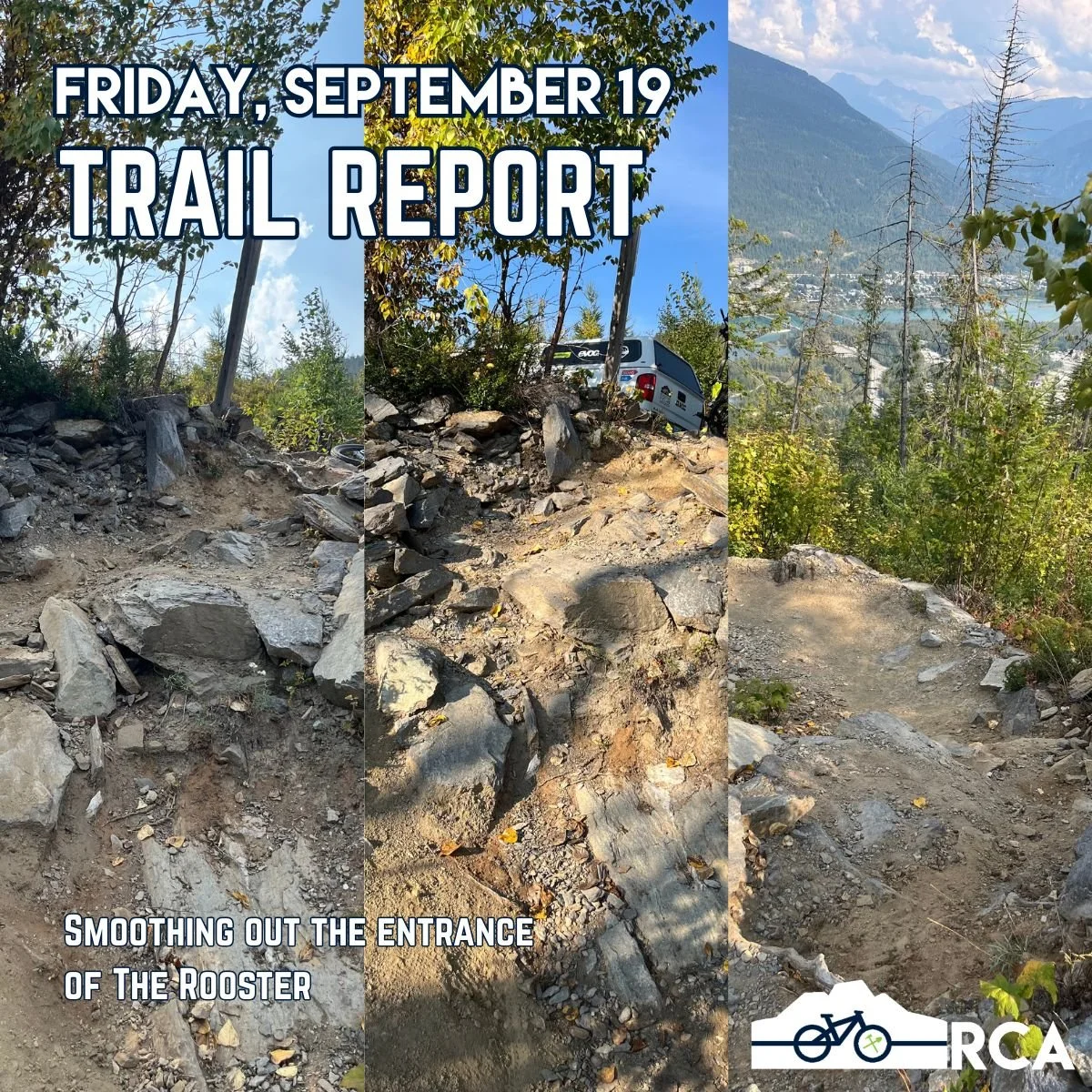 Here's our trail report for Friday, Sept. 19:

Saturday is officially the last day of summer, and it's looking to be the last day of this dry spell before it rains on Sunday and more seasonable weather emerges. The trails remain dry and dusty, but ho