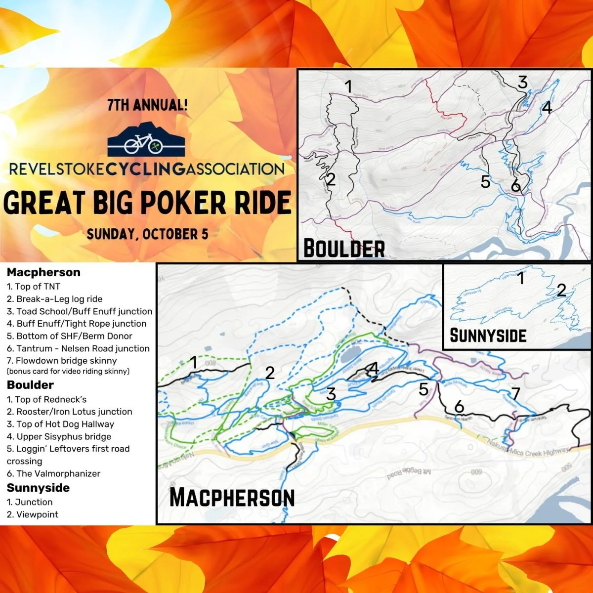 The map for this Sunday's Great Big Poker Ride is here! Time to grab your bike gang and figure out how you want to tackle the route.

This year's ride features 15 selfie-stops on Macpherson, Boulder, and Sunnyside. It showcases our new work like Uppe