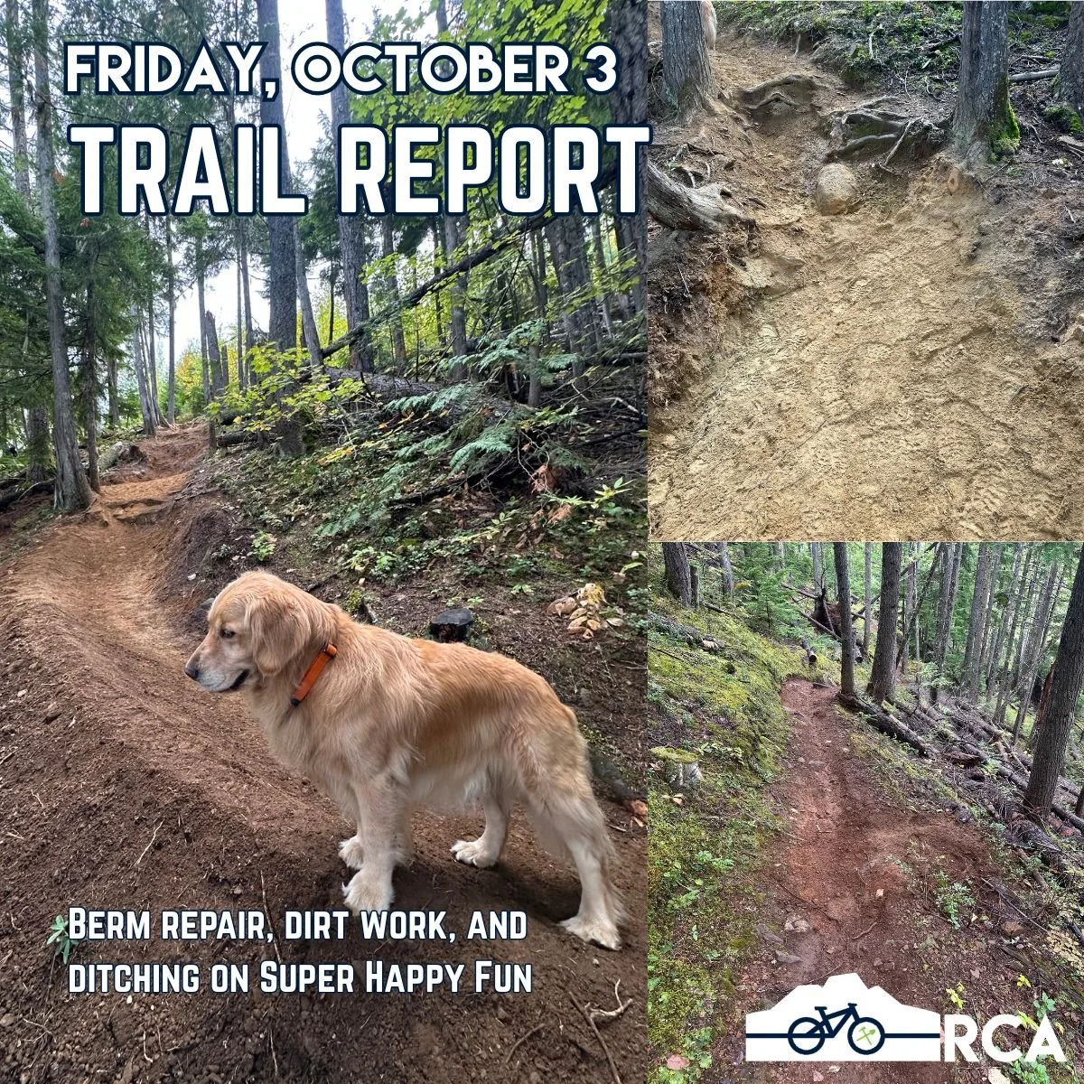 This week's trail report is a little late because we decided to go inspect conditions this afternoon to make sure we're bringing you the most up-to-date information possible.

We're happy to report that after a month or so of dry trails, we're back t