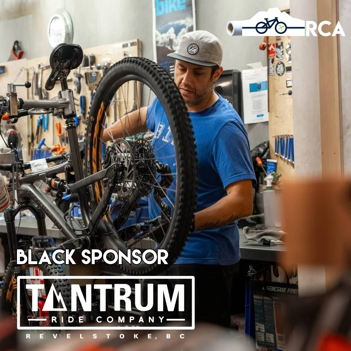 Our sponsor appreciation continues with Part 3 of our Black Sponsors:

@tantrumrideco  is Revelstoke's go-to shop for bike care, from small adjustments, in-house suspension work, to one-of-a-kind pro builds. It carries brands including Trek, Pivot, M