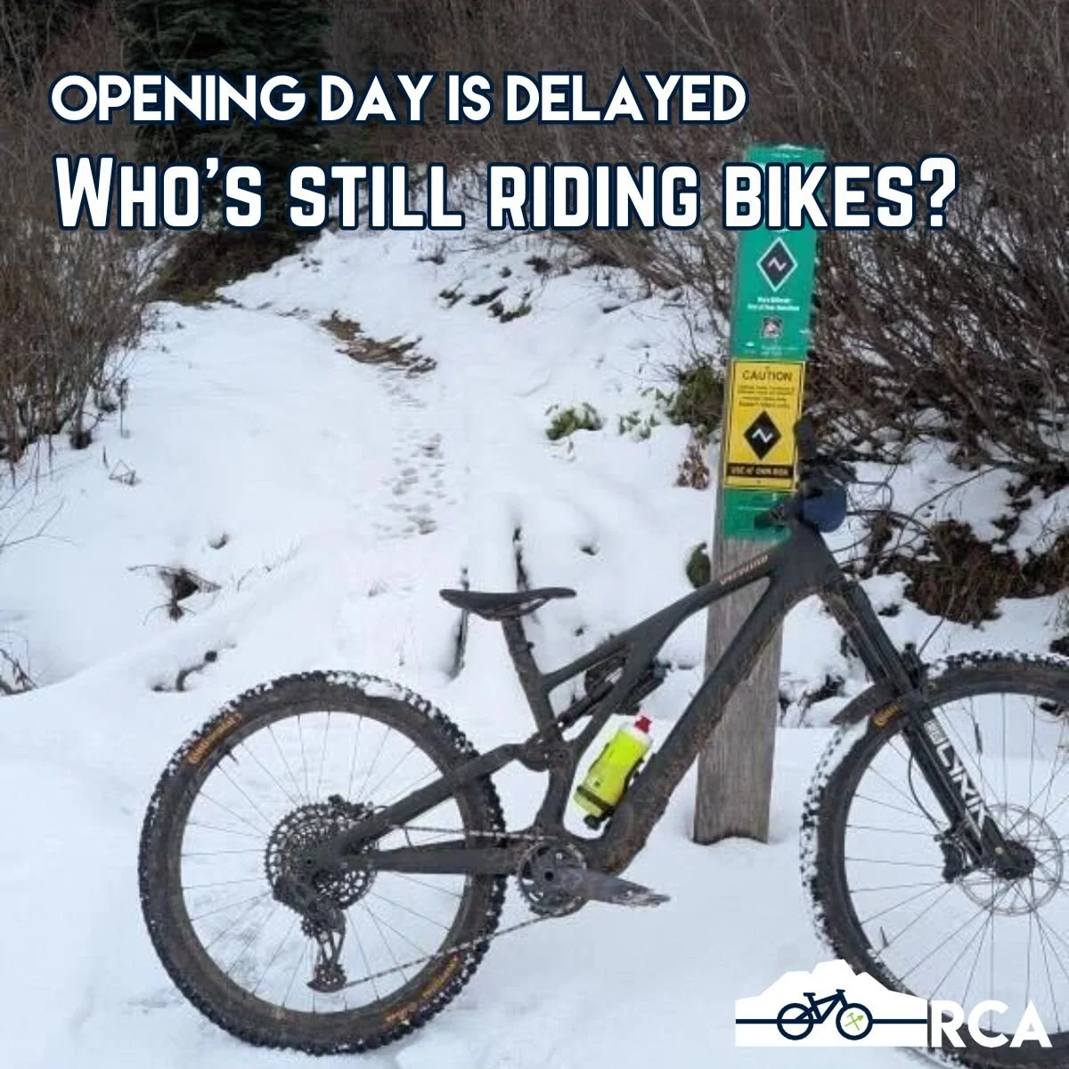 I'm sure you all heard the news that opening day at Revelstoke Mountain Resort is delayed. Well, for us, that just means more time to ride bikes! No snow, no problem. We'll just keep enjoying brown pow instead. 

Who's still out riding?

#bikerevelst
