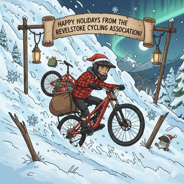 The RCA would like to wish everyone a Merry Christmas and Happy Holidays as 2025 nears its end. We had a great year, with a big jump in membership, a successful trail crew season, and many fantastic events. 

We want to extend a huge thank you to all
