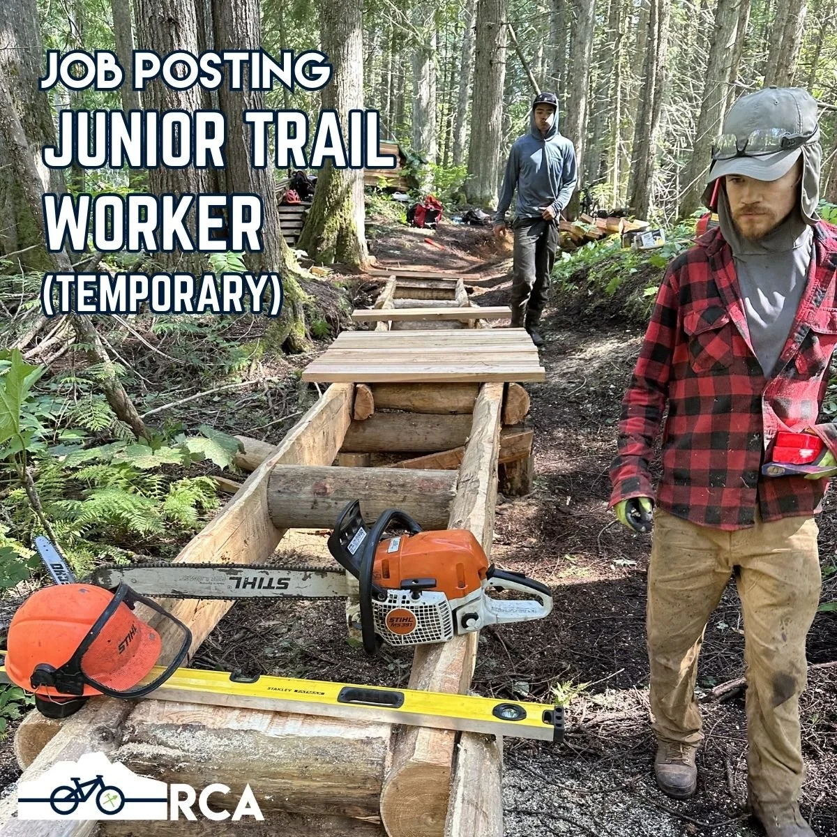We have another opening on our trail crew this spring:

We are looking for a hard-working, passionate mountain biker to join our trail crew for at least 10 weeks, with the potential for the contract to be extended depending on funding. The successful