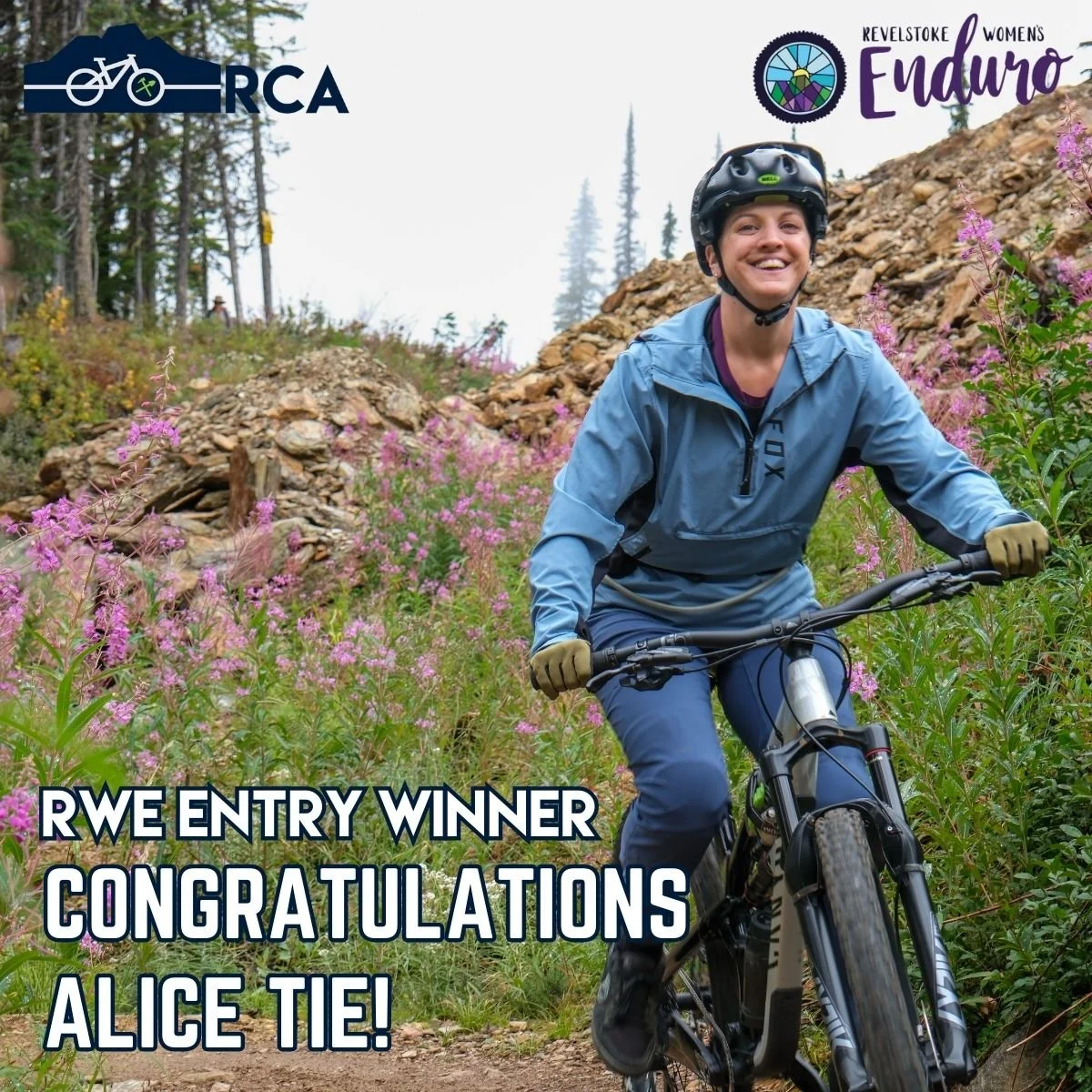 Congratulations to Alice Tie for winning a free entry to this year's @revelstokewomensenduro in our International Women's Day draw! Alice is a passionate mountain biker has been an active member of our cycling community for several years and a regula