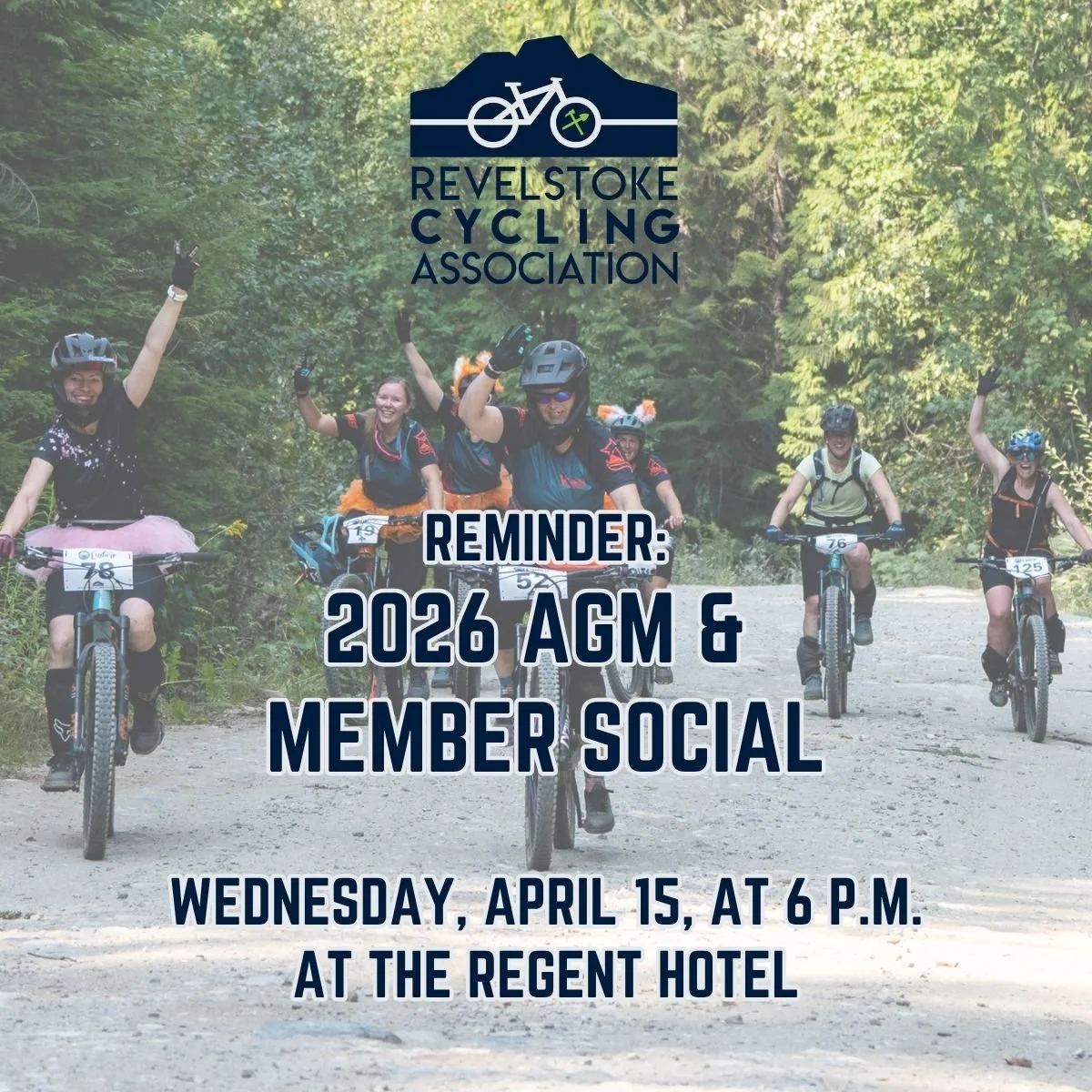 Reminder: Our 2026 Annual General Meeting is at the Regent Hotel this Wednesday, April 15, at 6 p.m.

Come on out to learn what your association has been up to the past year, ask questions, vote for new directors, and meet your fellow cyclists. We ha