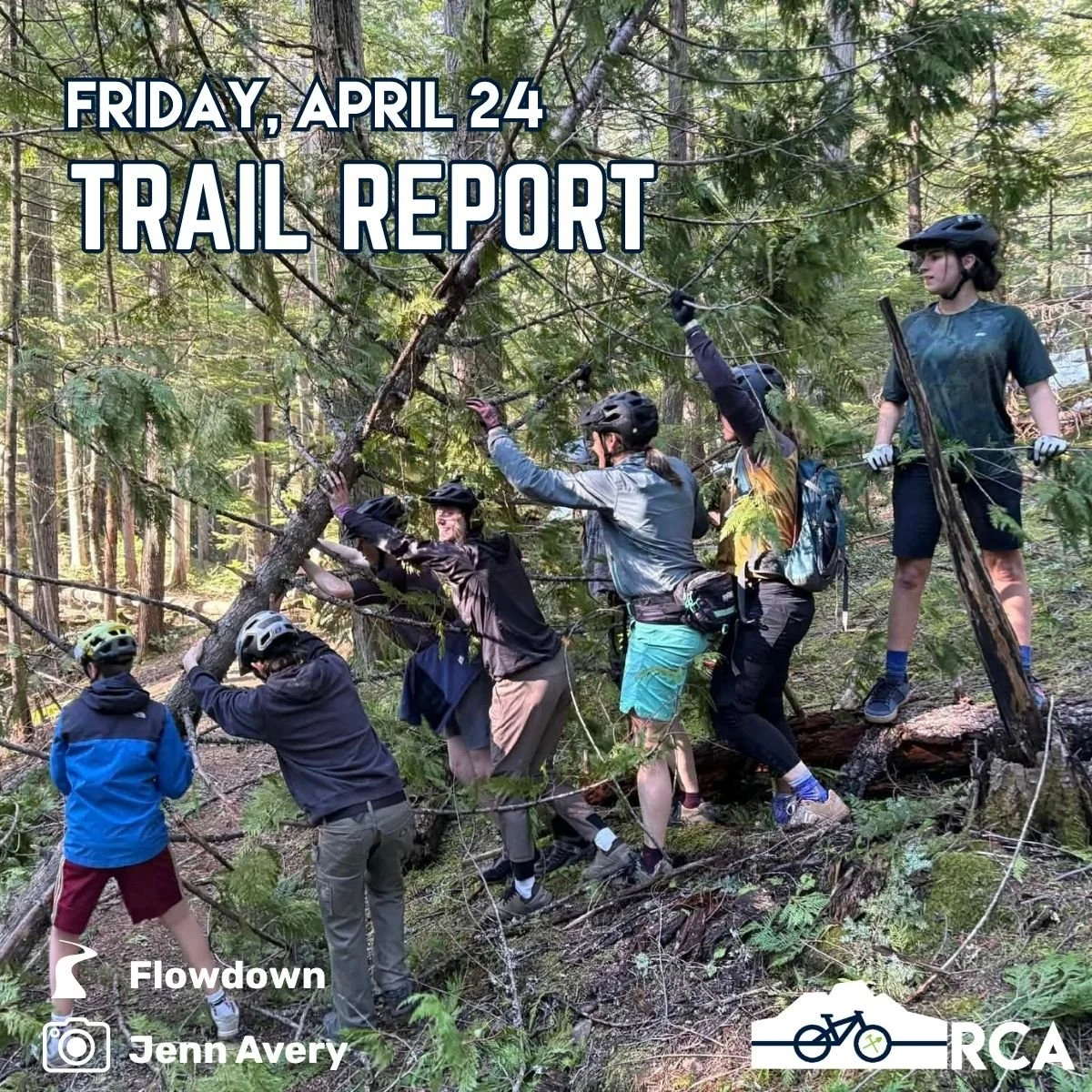 Here's our last bi-weekly trail report of spring. Trail crew starts up on Monday, so we'll be moving to weekly reports going forward to let you know what they've been to.

Our trails have emerged from under the snow quickly thanks to the last few wee