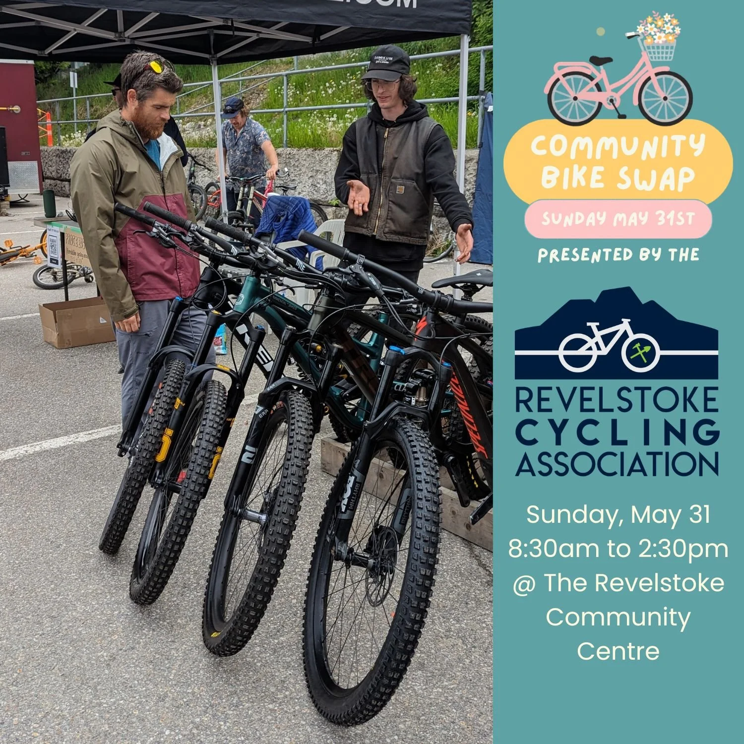 We're happy to hosting the Revelstoke Bike Swap as part of @refestevents next Sunday, May 31!

Come out to find a new set of wheels for summer or get your pre-loved bikes out of the garage and into a new home. Everything from well-loved townies to la