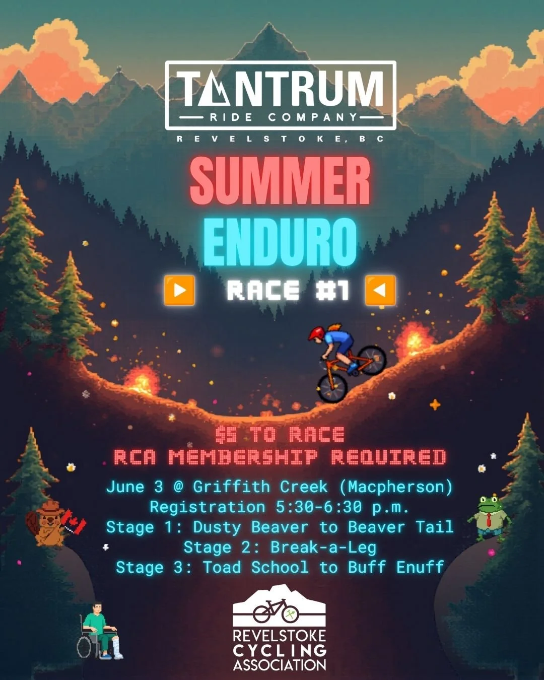 We're all set to go for the first Tantrum Summer Enduro Series race of the season this Wednesday, June 3. The course is a fairly easy to one start, so we hope you come give it a go and get a taste of enduro racing. 

🦫 Stage 1: Dusty Beaver to Beave