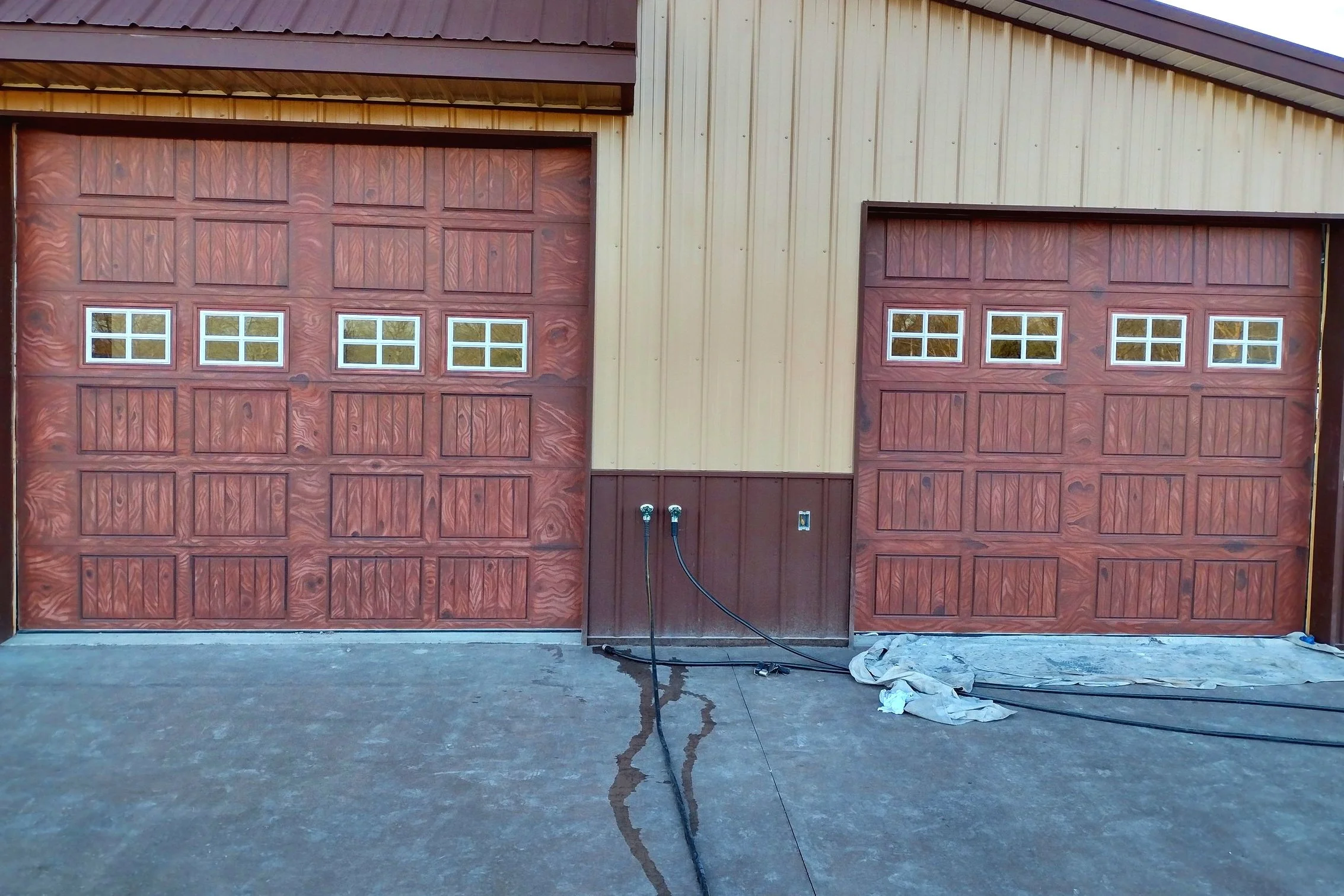 Faux Wood Garage Doors