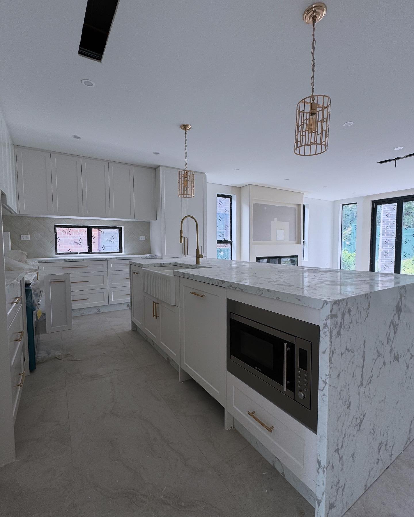 Project Concord! Loving our clients selections! #zaherhomes #custombuilder #joinery #tapwear #stone #shakercabinets