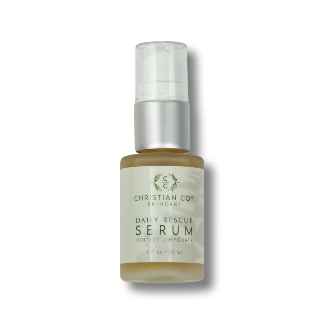 Christian Coy Daily Rescue Serum with niacinamide and hyaluronic acid for hydrated, resilient skin