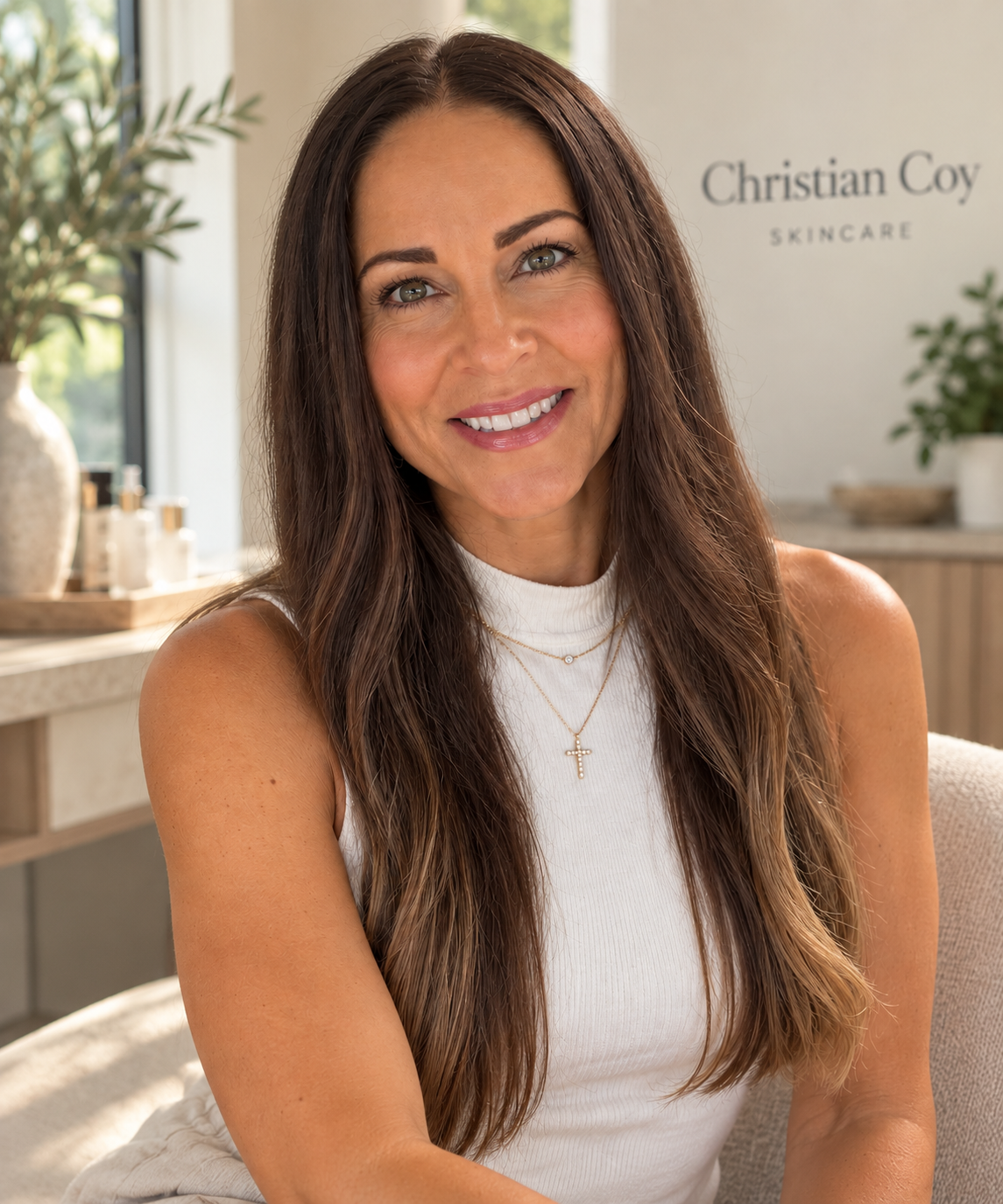 Ellie Sheppard, esthetician and founder of Christian Coy Skincare