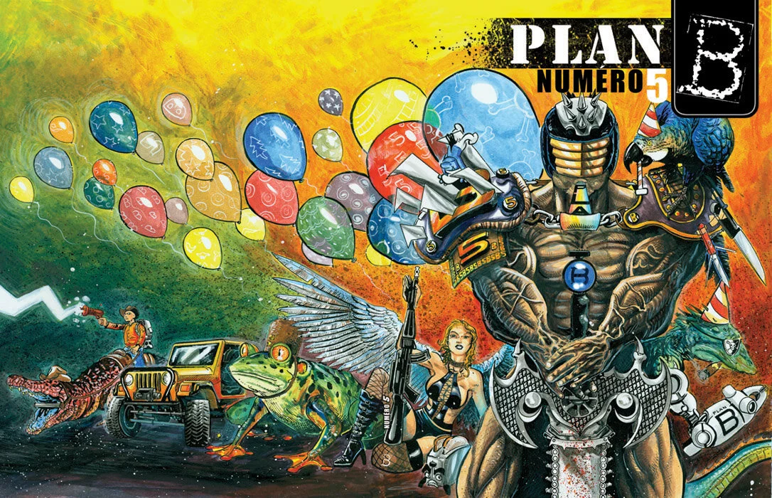 Cover of the college publication where students featured their comics.