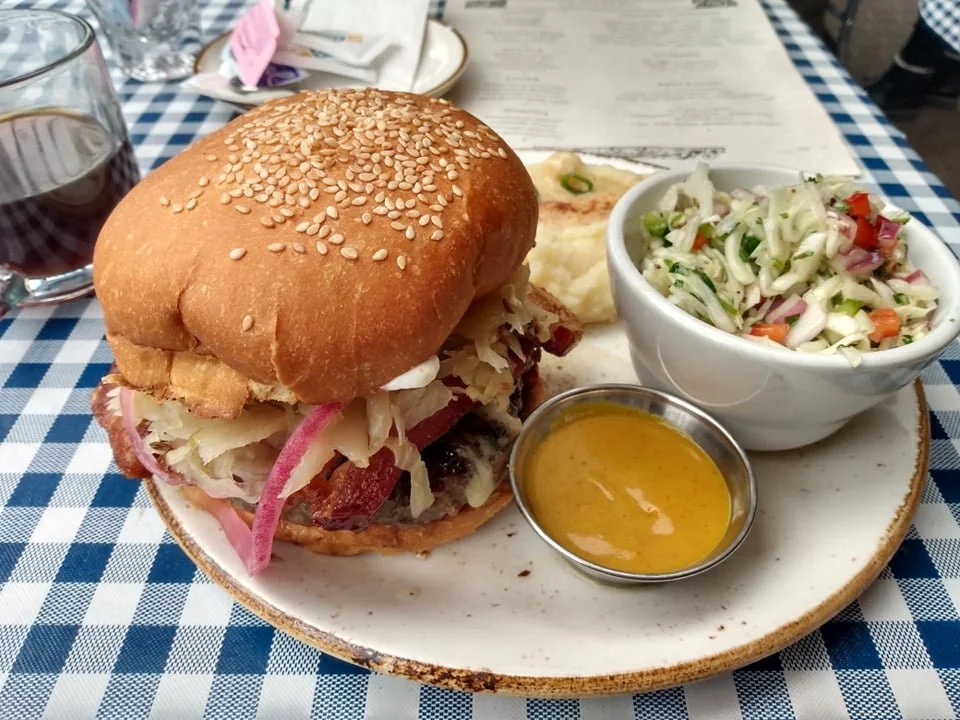 Ate in Leavenworth that night, which is a small Bavarian style town, aka a tourist trap. 