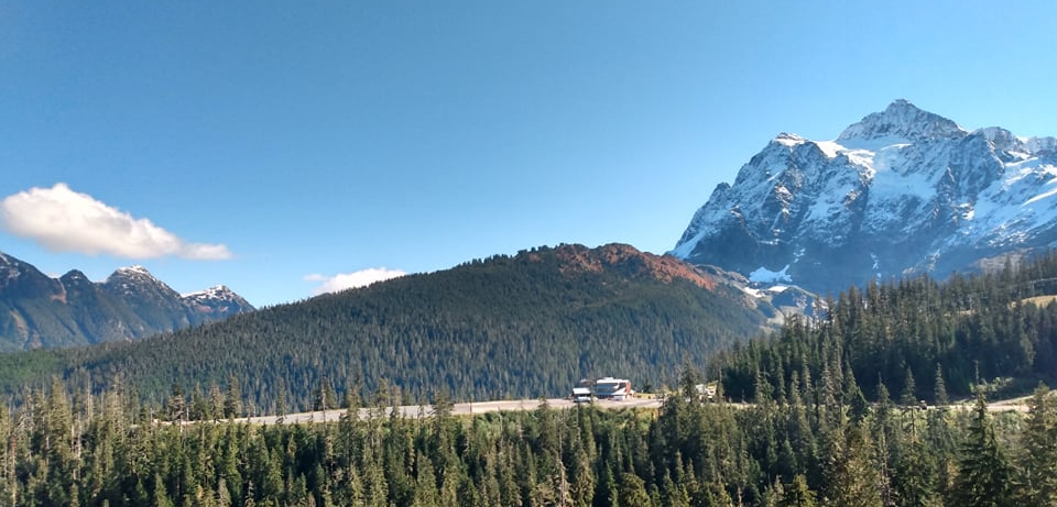 You can see this mountain from Vancouver Island on a clear day, which is 200 miles away.