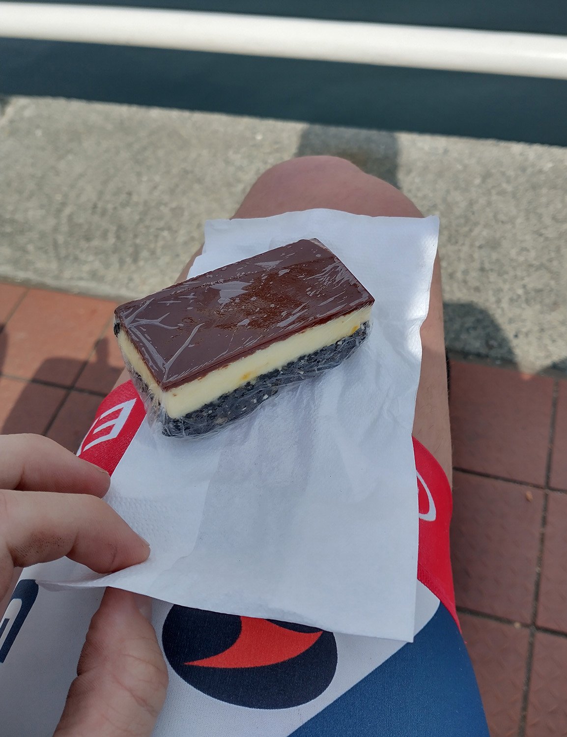  I still got a god damned Nanaimo bar though. The place I wanted to go to was closed at 4pm on a Sunday. Why. 