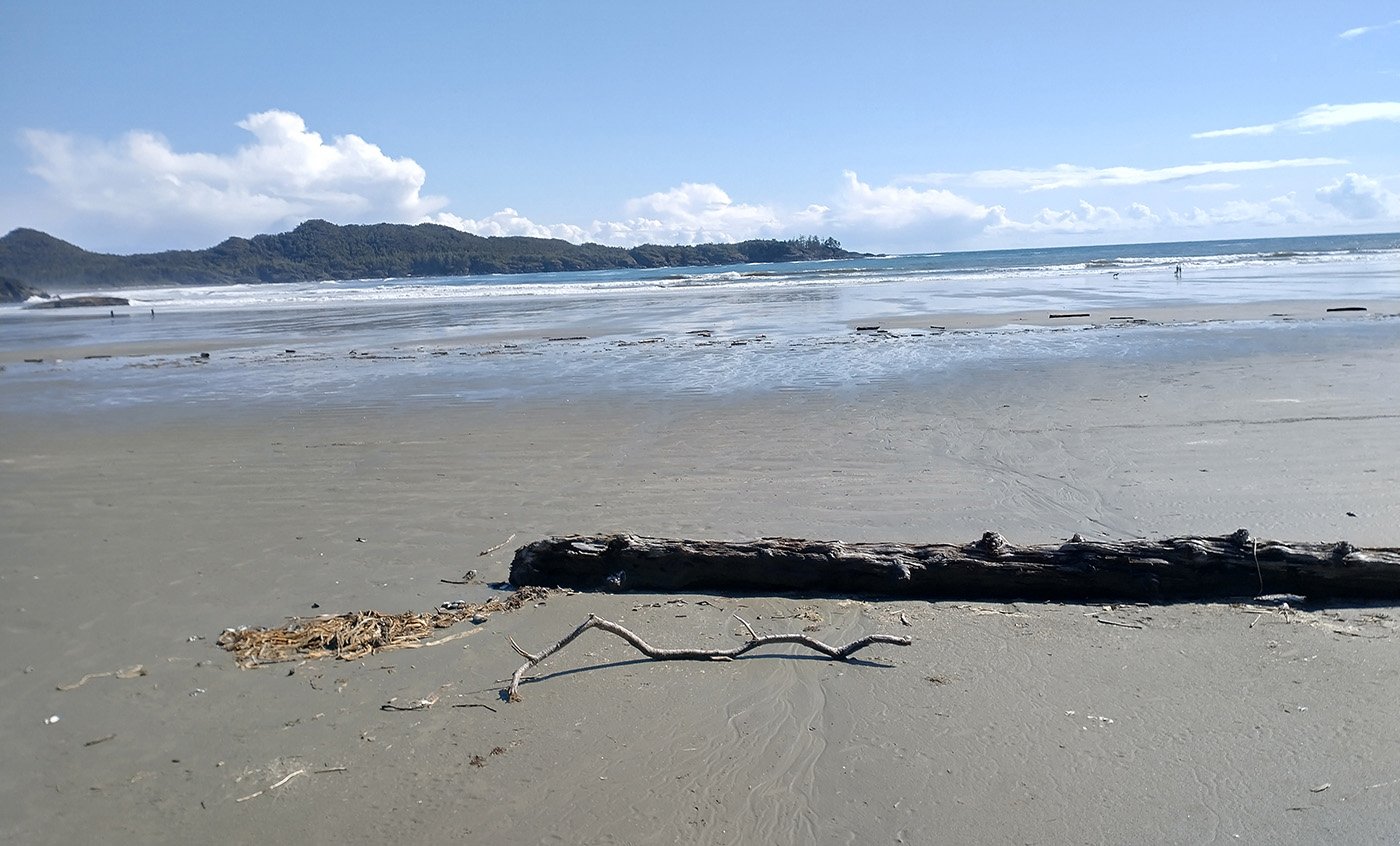  Most of the Island’s beaches are made of rocks and driftwood. However the water is still damn cold in Tofino. 