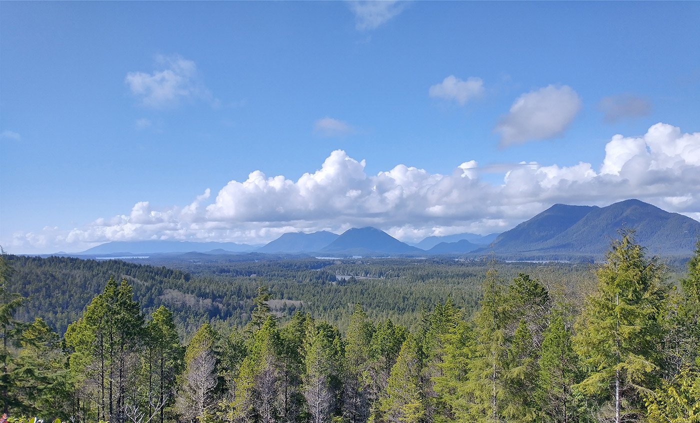  If you make the detour to Radar Hill you can have a little better view of this area, but it’s quite similar to what you’ll see on the drive between Port Alberni and Tofino. 