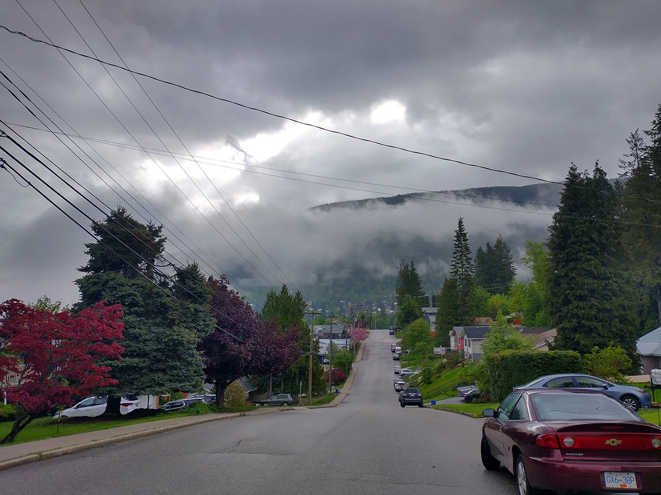 Misty morning in Nelson, BC.