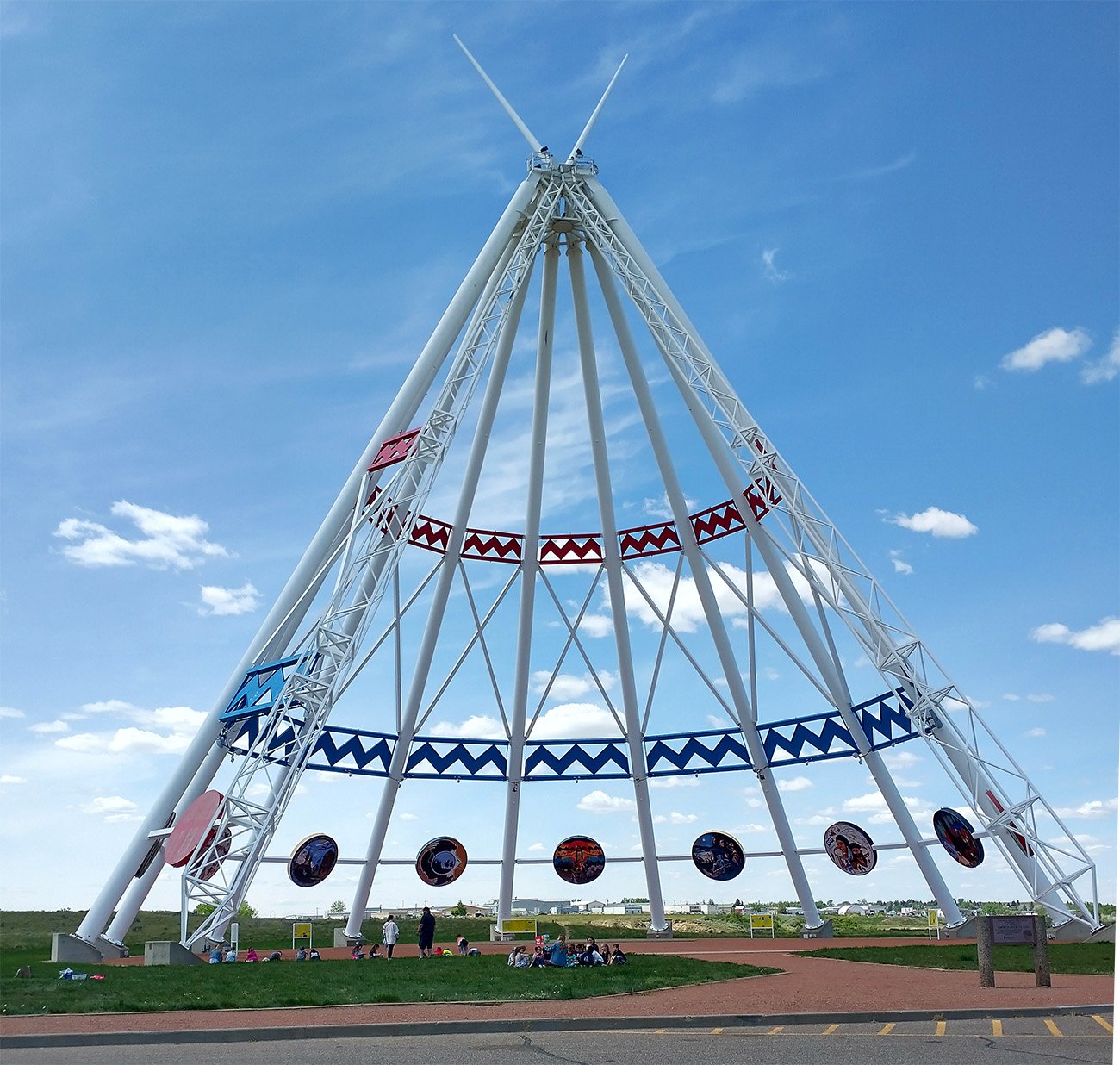 Right before Buffalo Trail you pass through Medicine Hat, where you can view the World's Tallest Teepee!