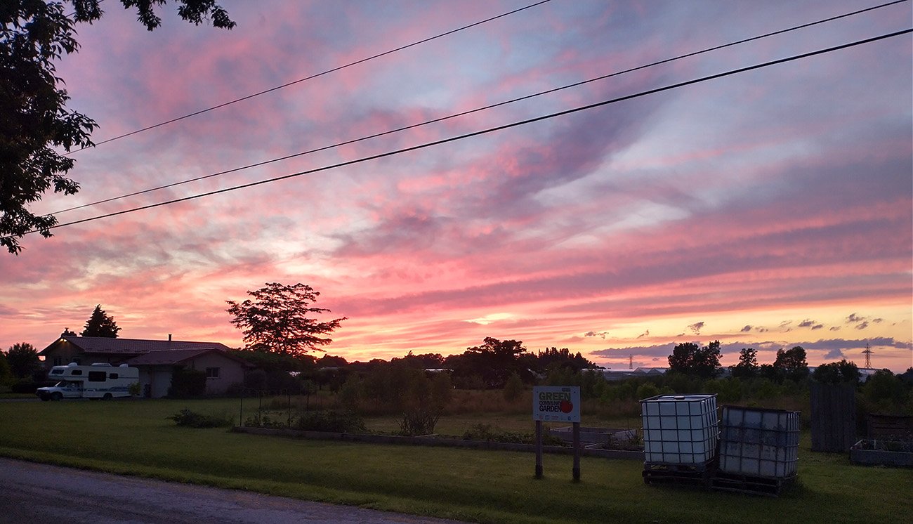 Sunset that night after a long day. Stayed at a farm in the region. Niagara region is definitely worth the detour.