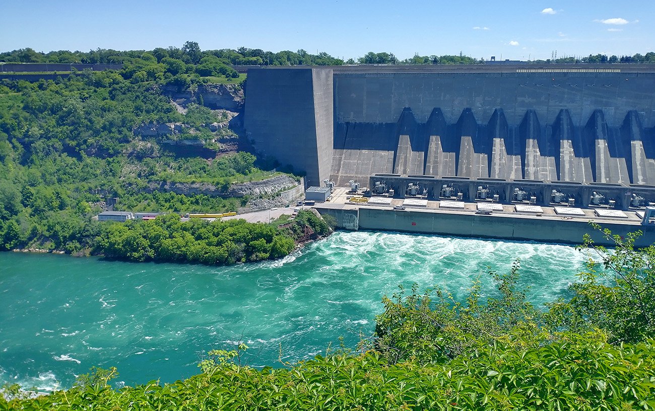 The Sir Adam Beck Hydroelectric Generating Stations.