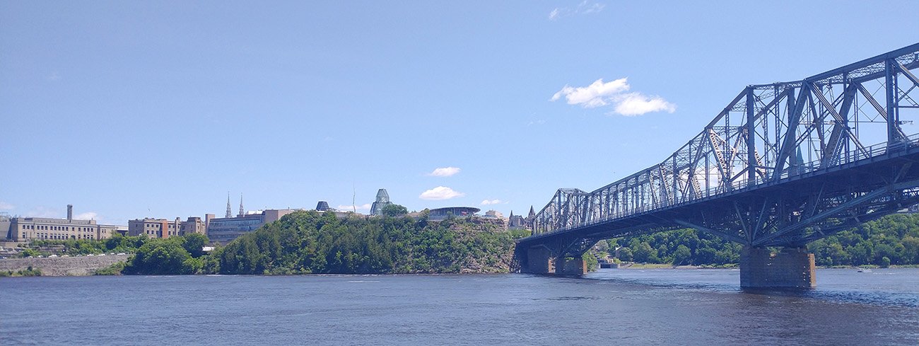 View of Ottawa from the Gatineau side of the Ottawa River.