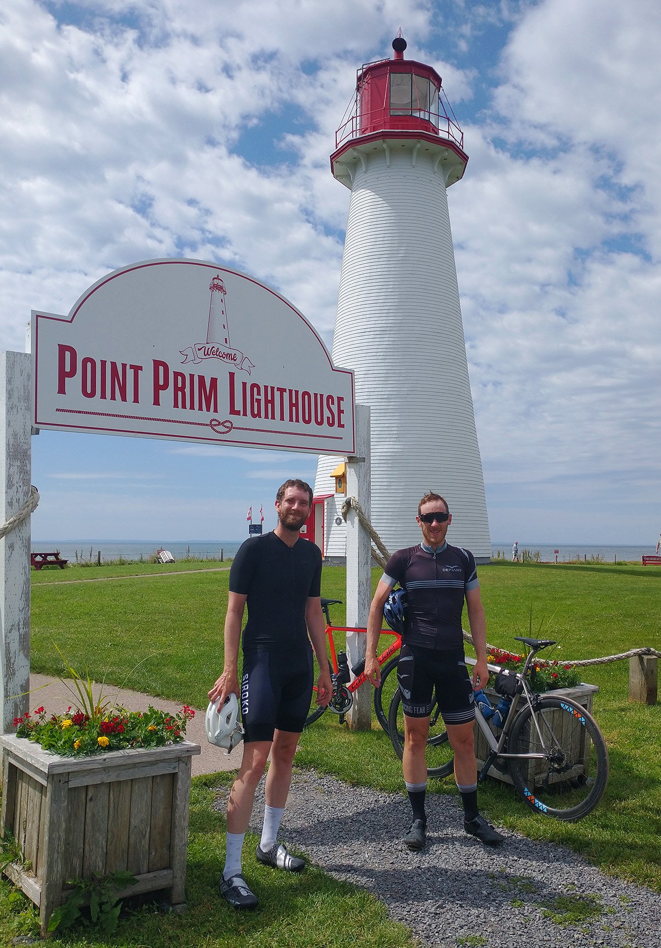 Point Prim lighthouse with Evan and Me! This is the oldest lighthouse on the Island