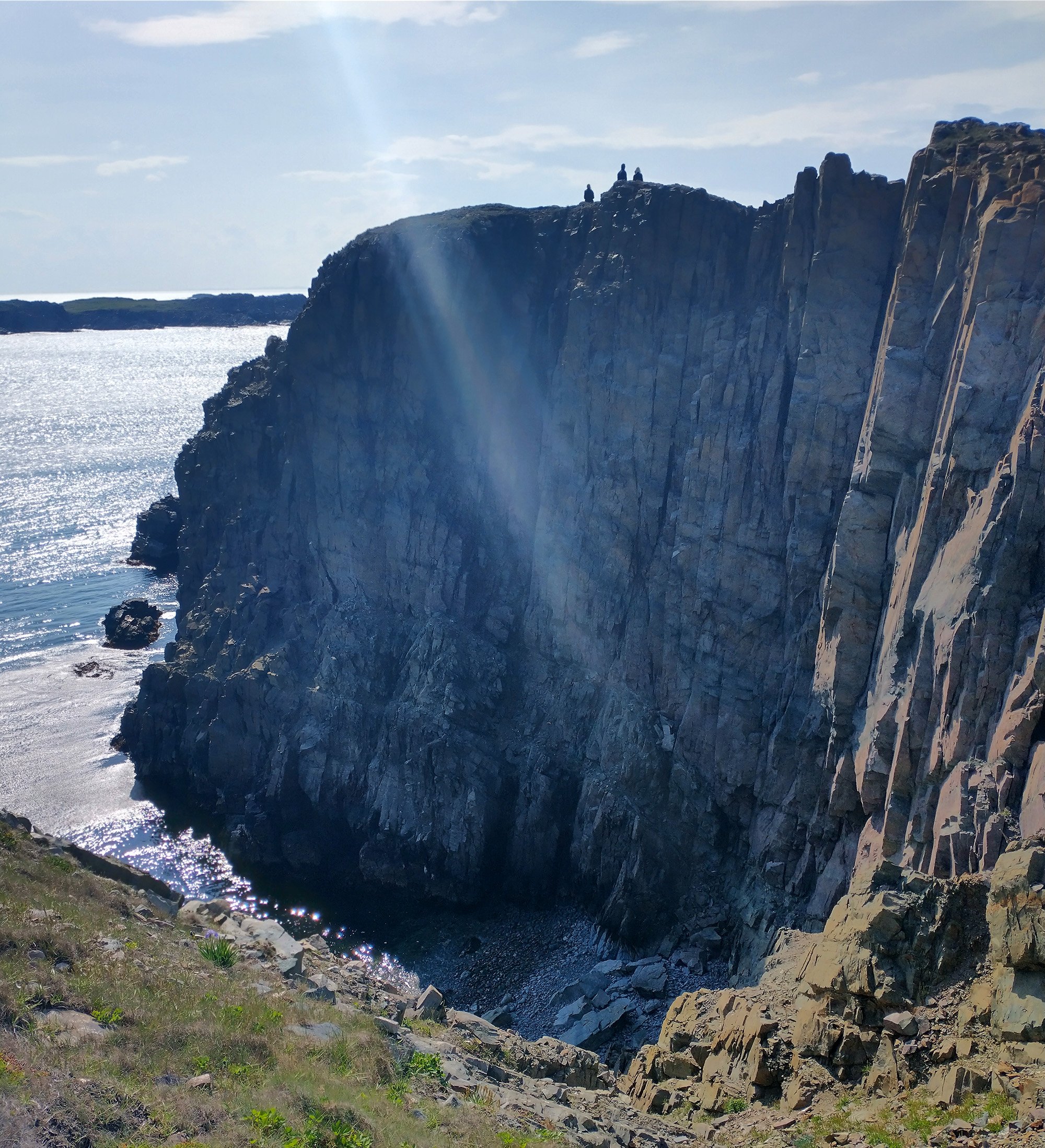 You can just walk as close to the edge of these cliffs as you feel comfortable. Really amazing.