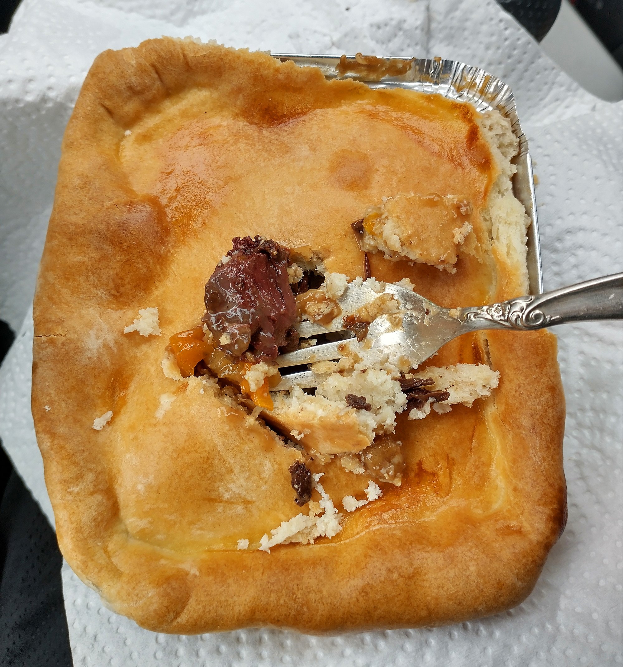 Why is this called a "Flipper" pie, you may ask? Because it's made with sea flippers. It's basically a beef pot pie but replace the beef with flippers.... 