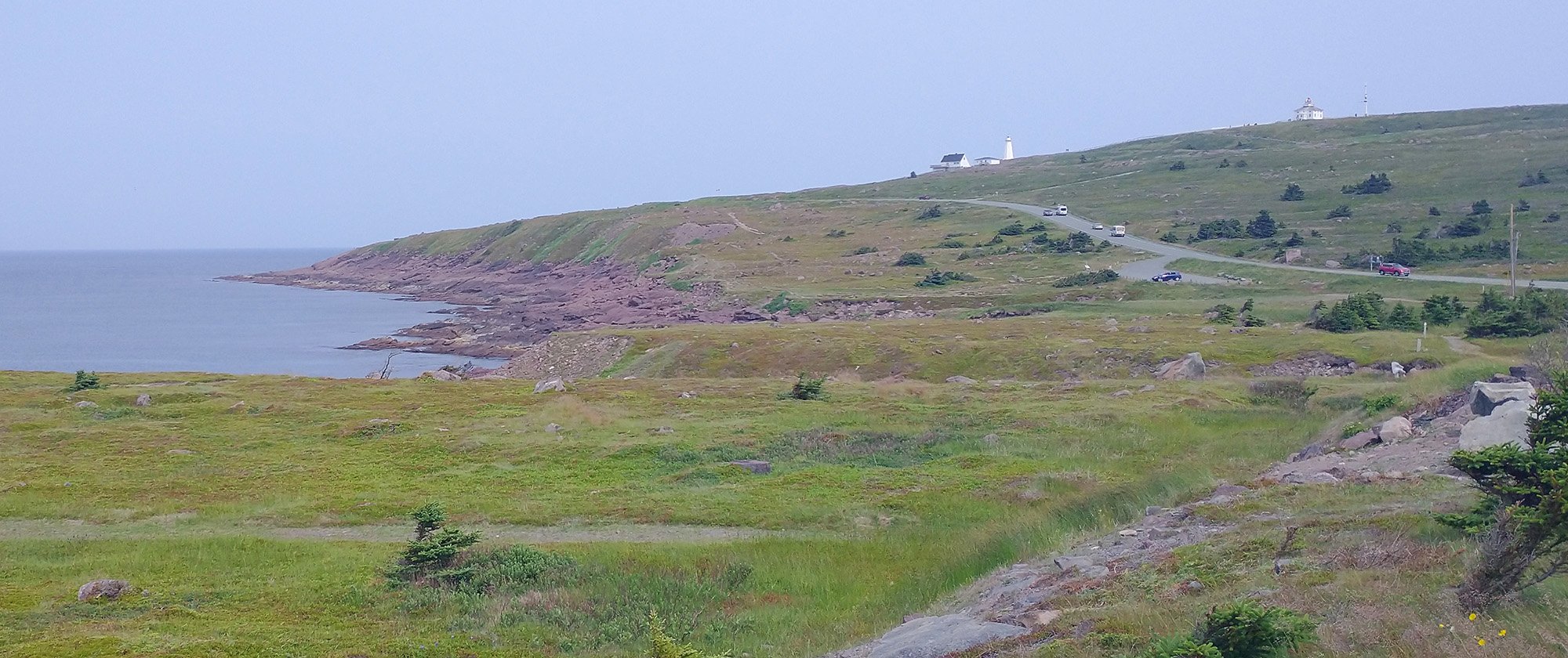 Cape Spear lighthouse from a distance.