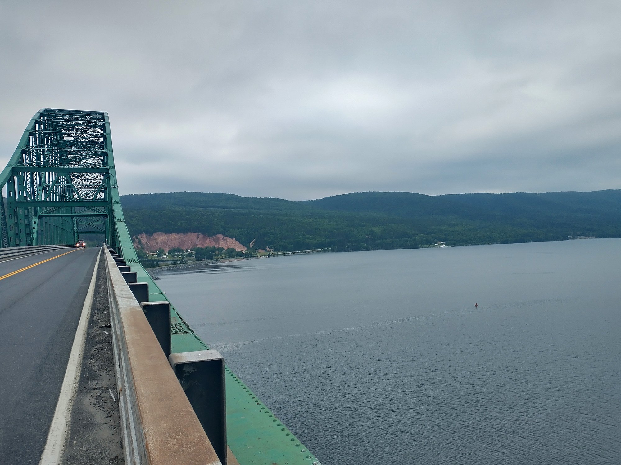 Huge bridge that connects Bras D'Or lake area to the rest of Cape Breton.