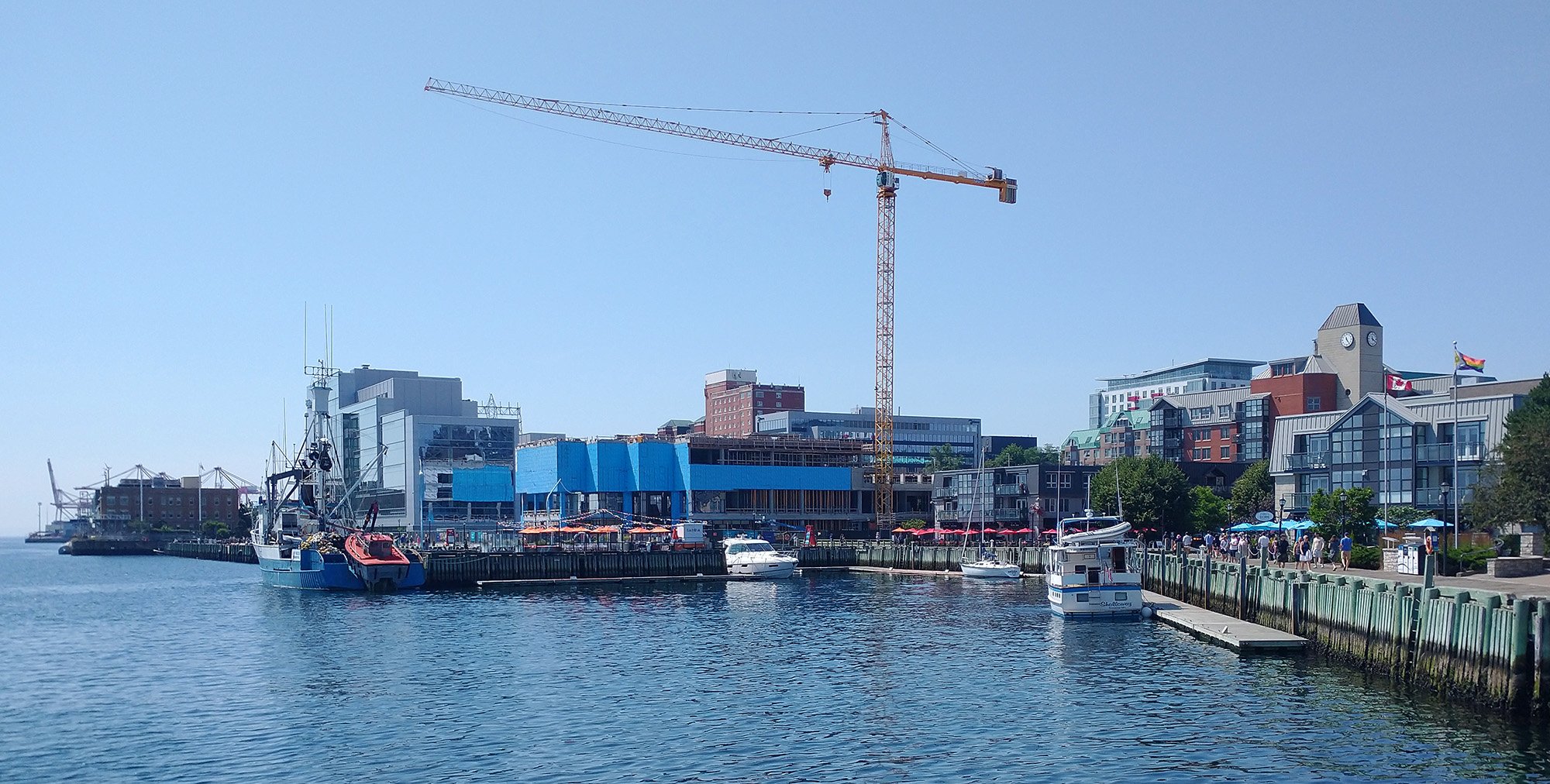 Saw lots of construction going on. Halifax is one of the hottest real estate markets in the country right now as other places become unlivable. 