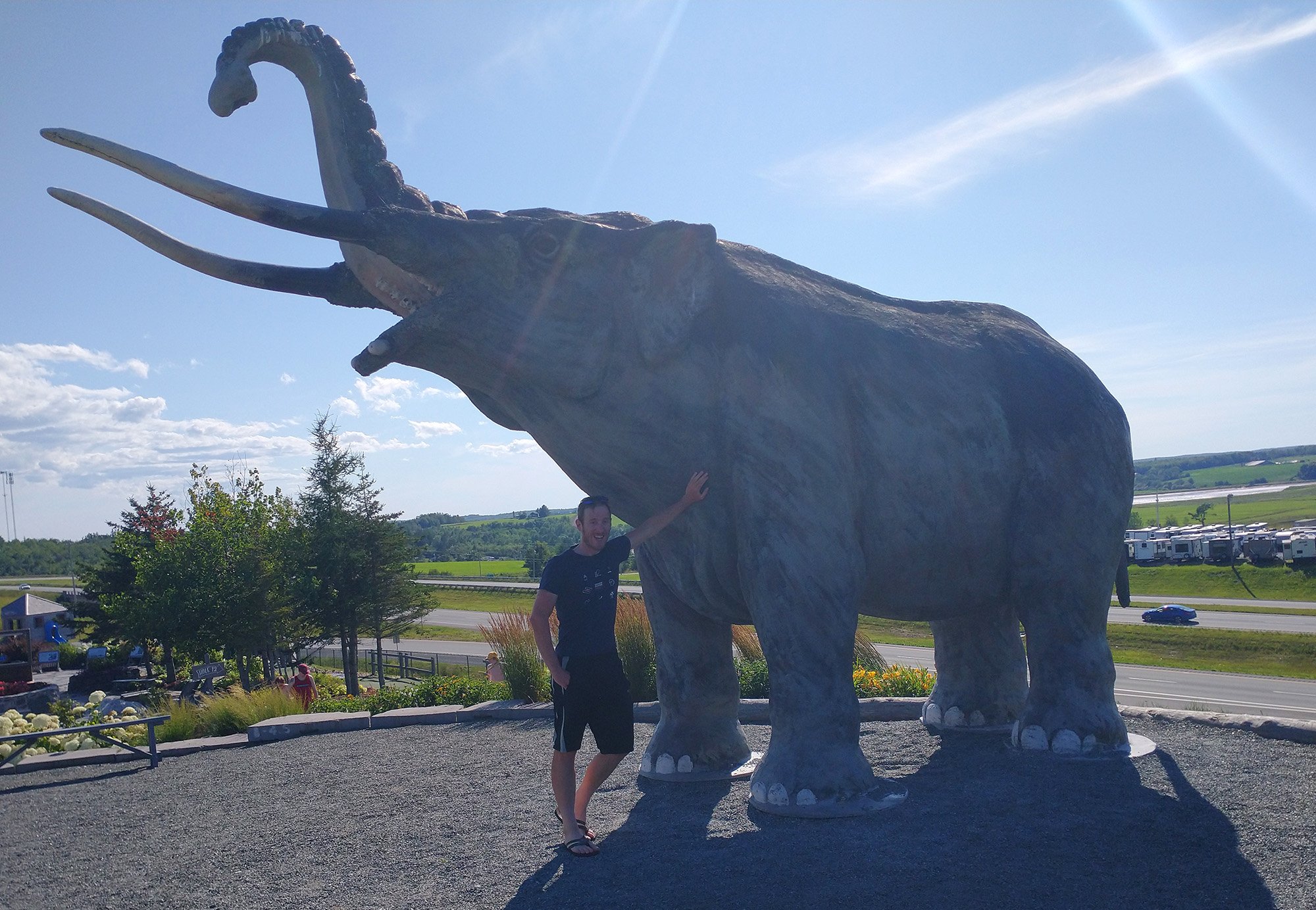 As you keep going north you'll pass by Mastodon Ridge, right off the highway. It's a large road stop with tons of restaurants and a caveman themed miniputt.