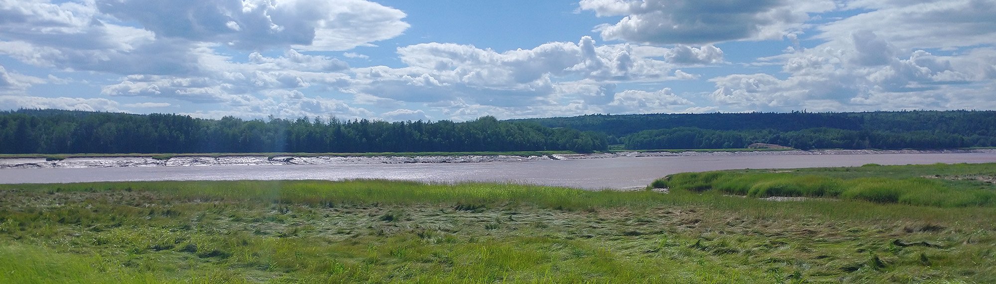 Closer view of the river. Moncton is definitely not a prime cycling destination... More of a hub you stop at on your way to see cooler things.