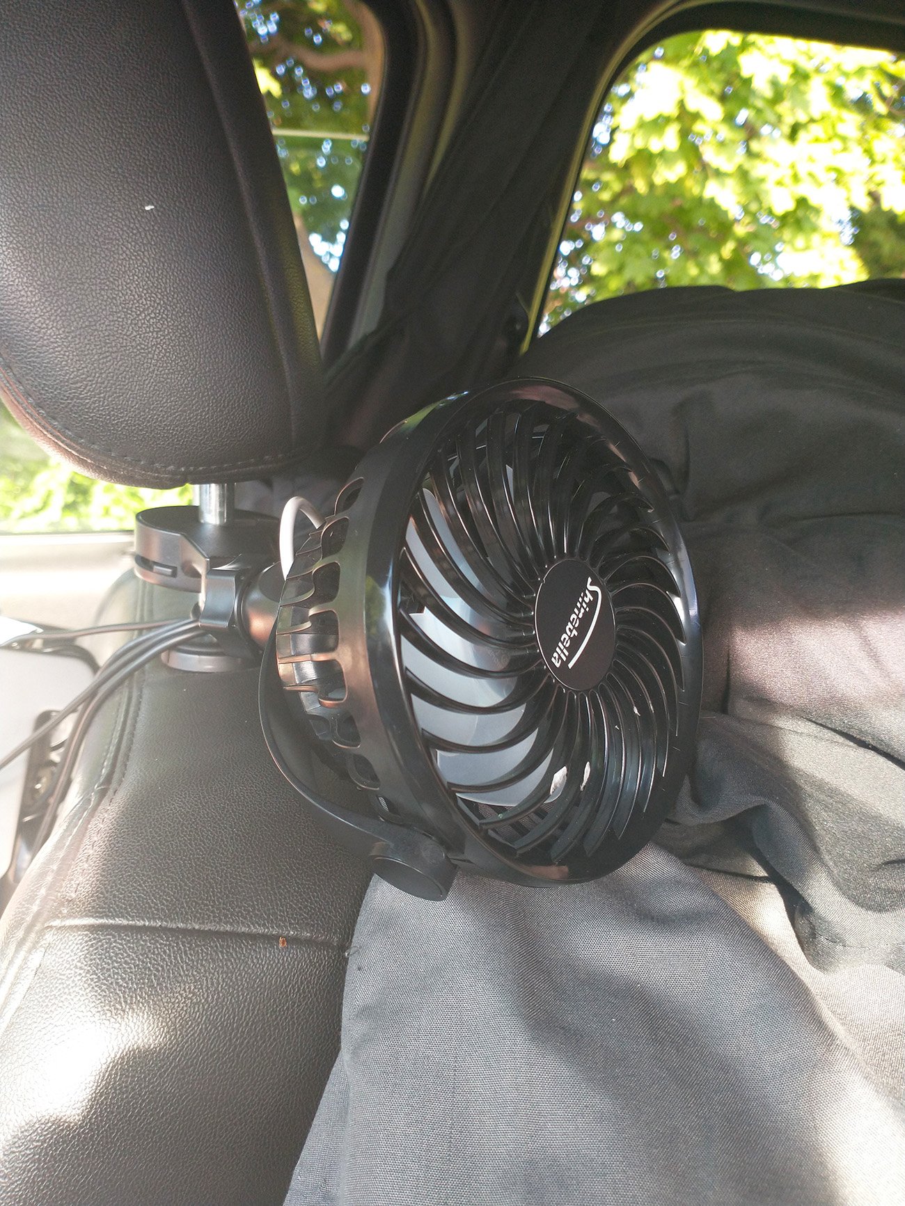 MVP USB fan here. Should have gotten a larger one, or maybe a second one. Really helps you fall asleep in that period where your body warms the car faster then the night air cools it.